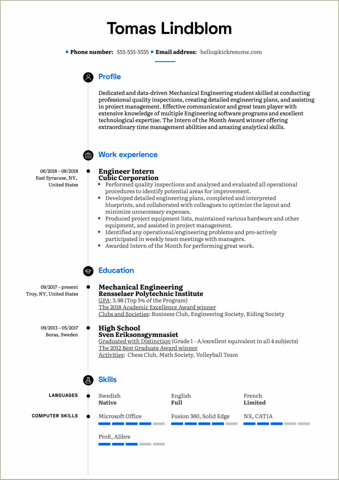 Project Management Intern Job Description Resume