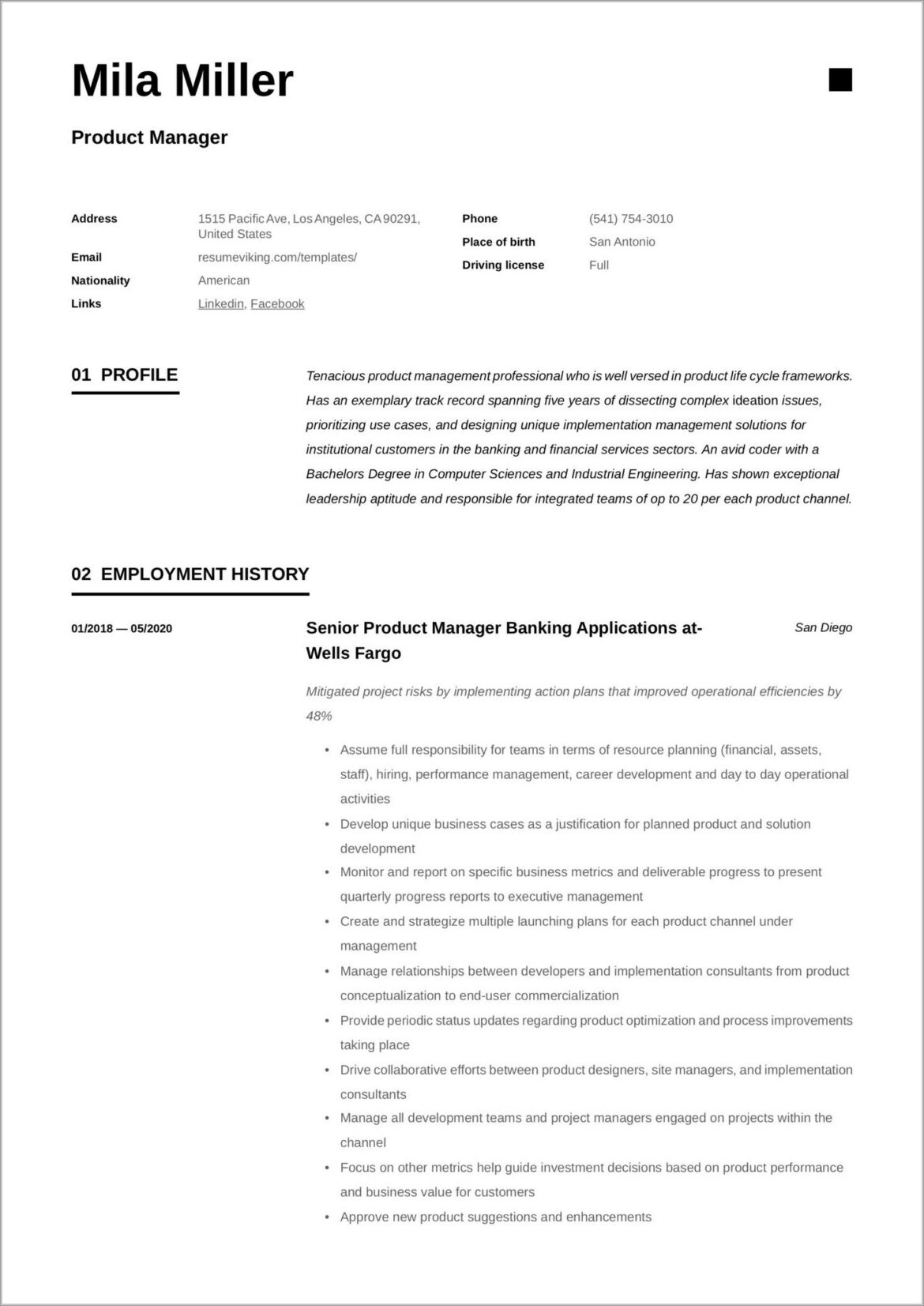 Project Manager Resume With Office 365 Implementation