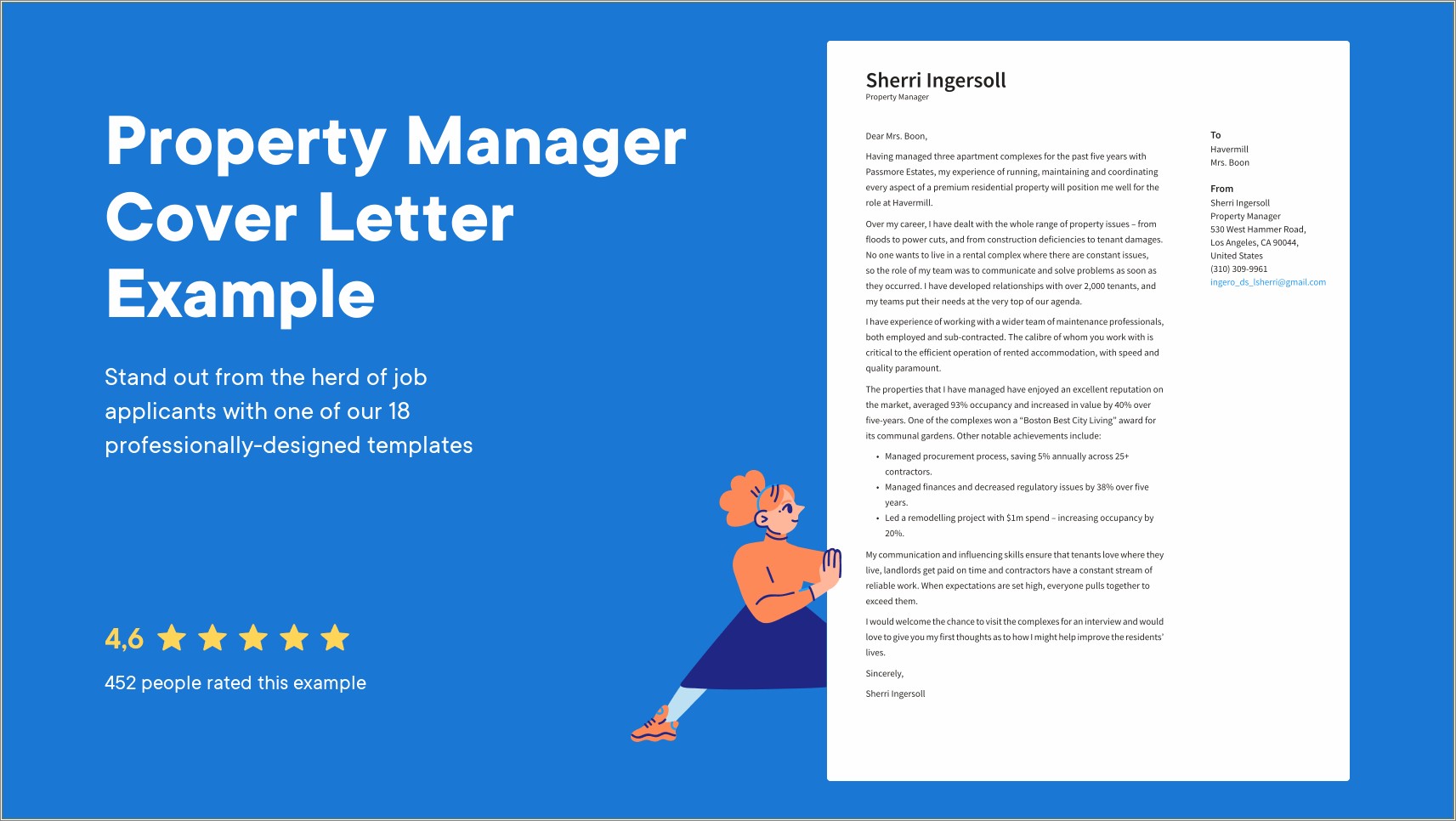 Property Management Bookkeeper Resume Cover Letter