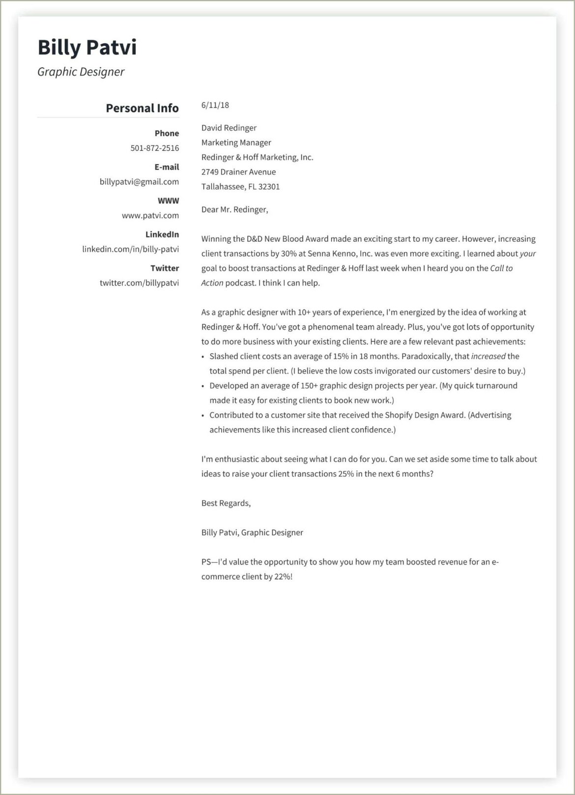 Provide Feedback On Resume And Cover Letter