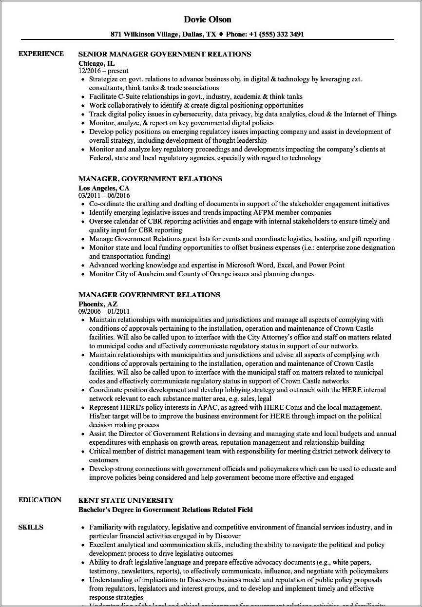 Public Affairs Specialist Gs 1035 12 Resume Examples