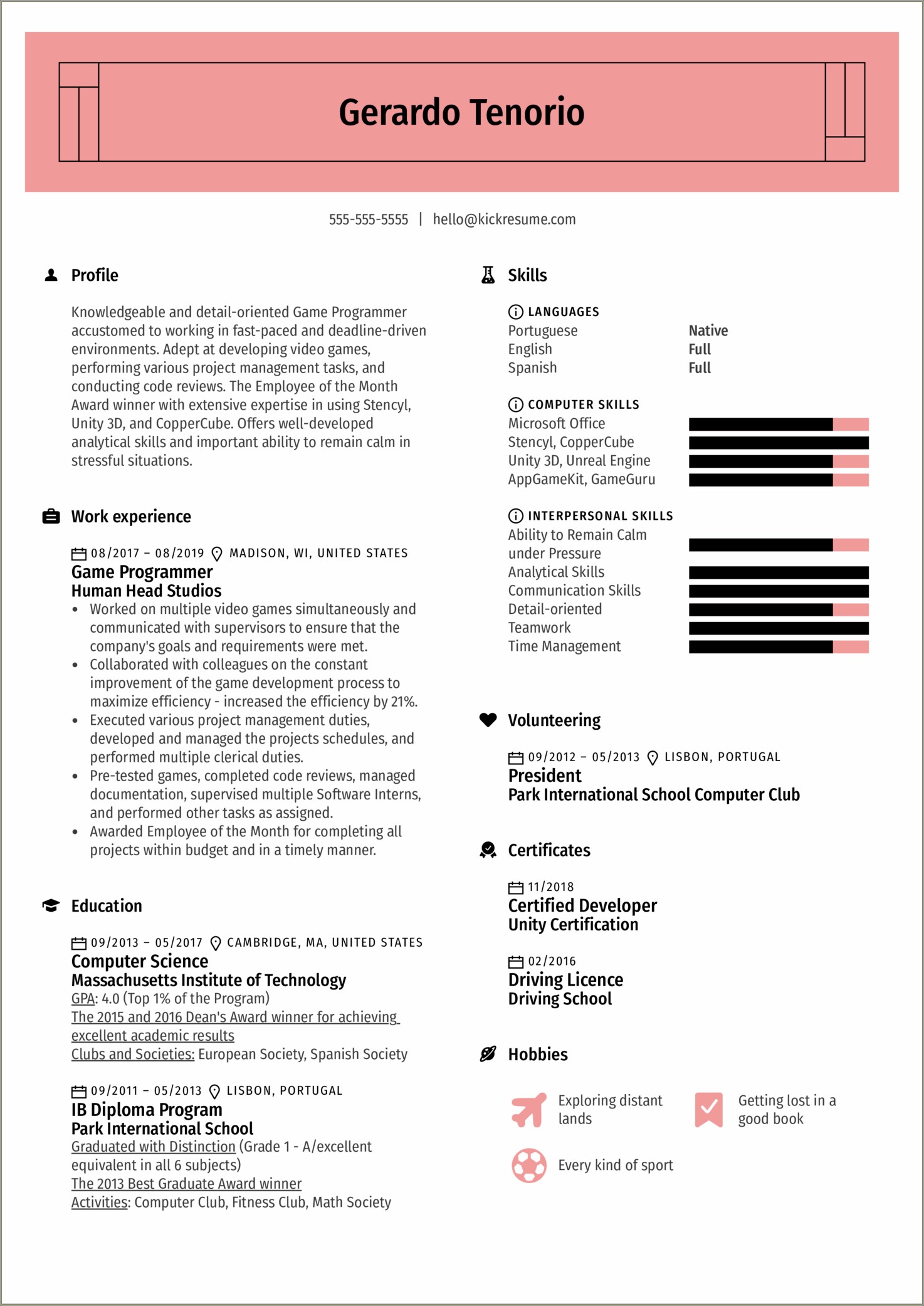 Put Age In Resume Game Industry