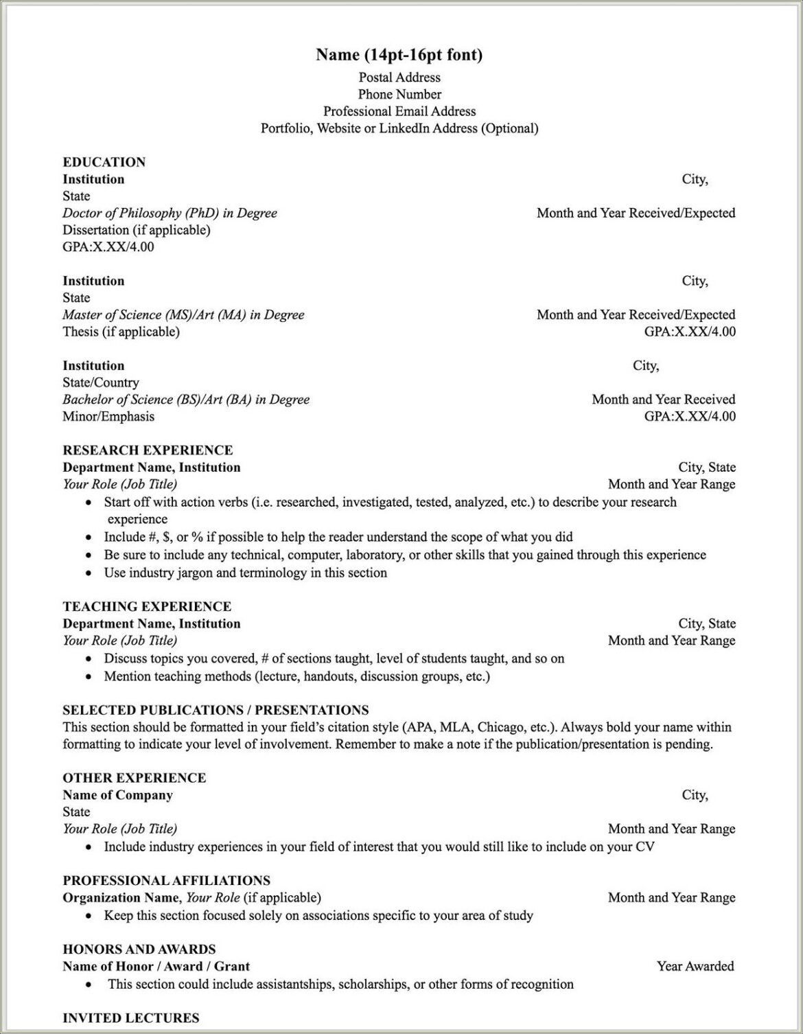 Put College Or Degree First In Resume