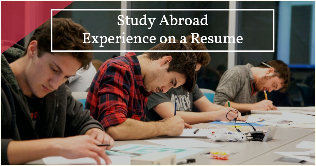 Put Future Study Abroad On Resume