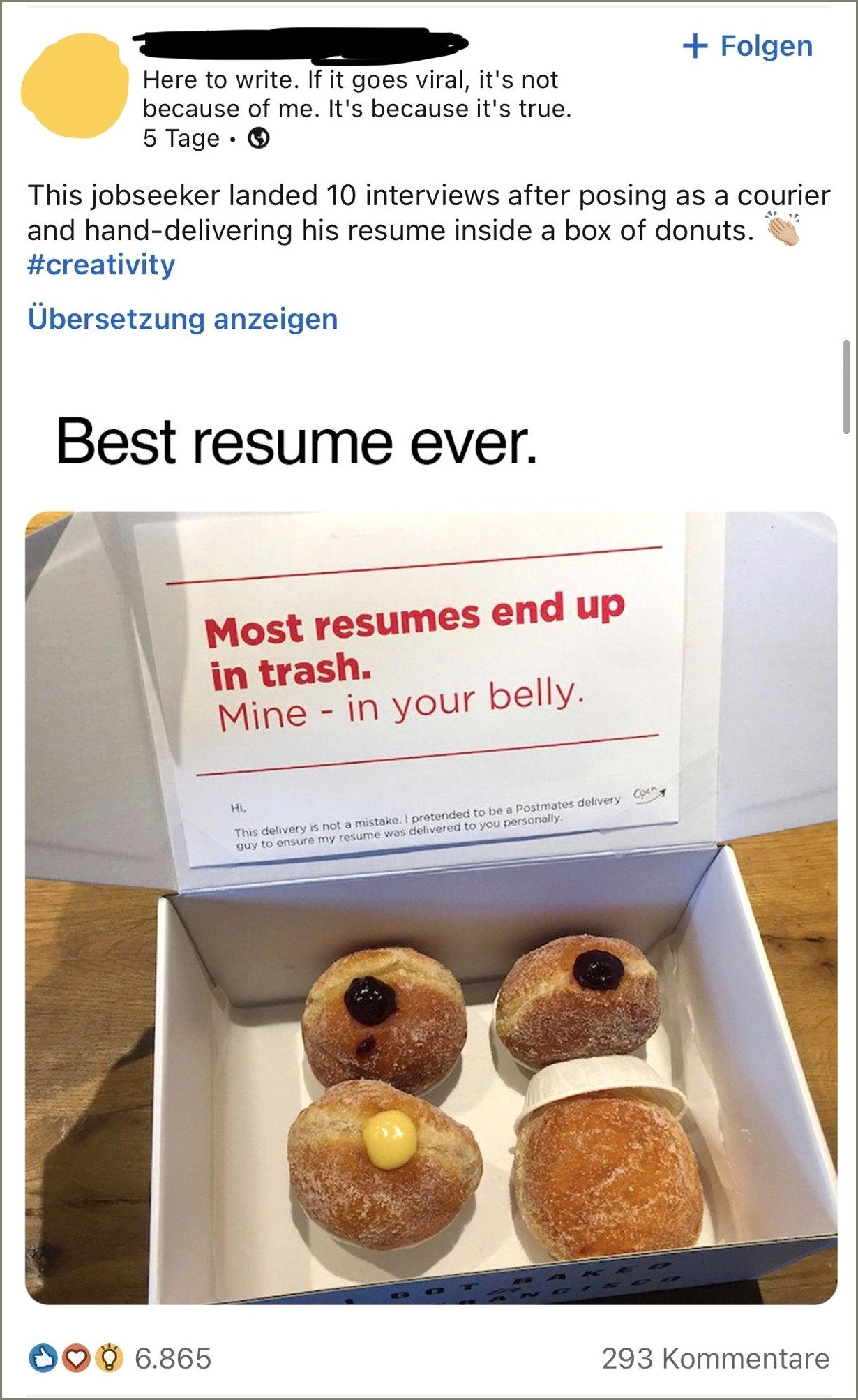 Putting A Bagel Shop On Your Resume