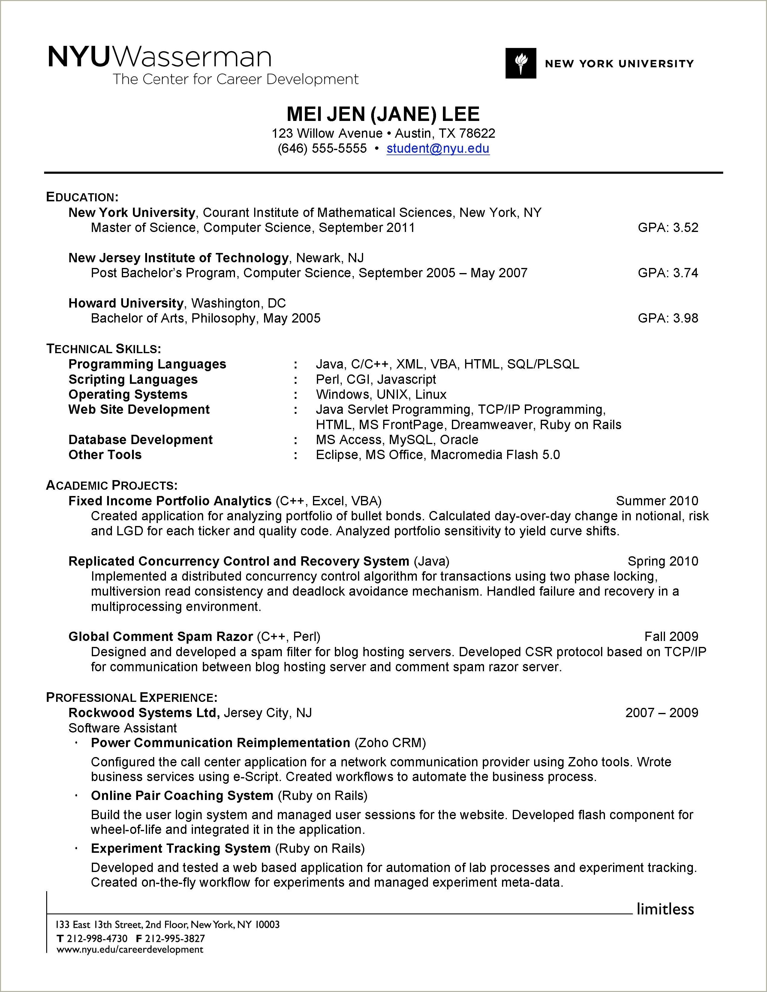 Putting A Personal Project On Resume
