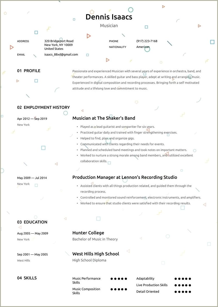 Putting A Profile On A Resume