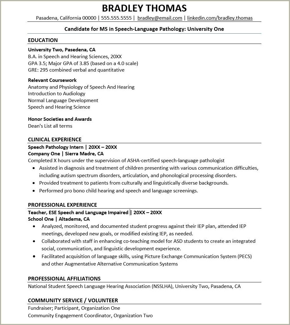 Putting In Progress Education On Resume