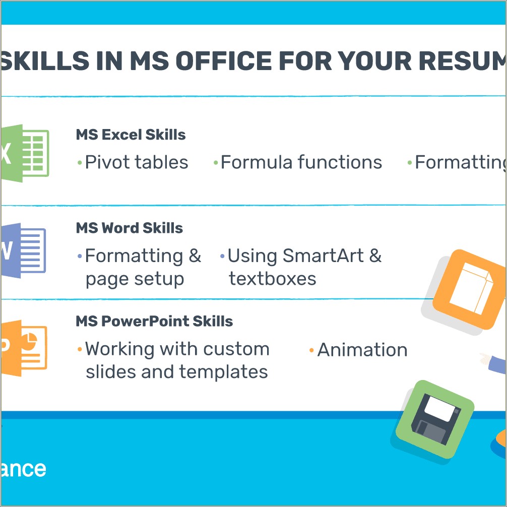Putting Office Suite As A Skill Resume
