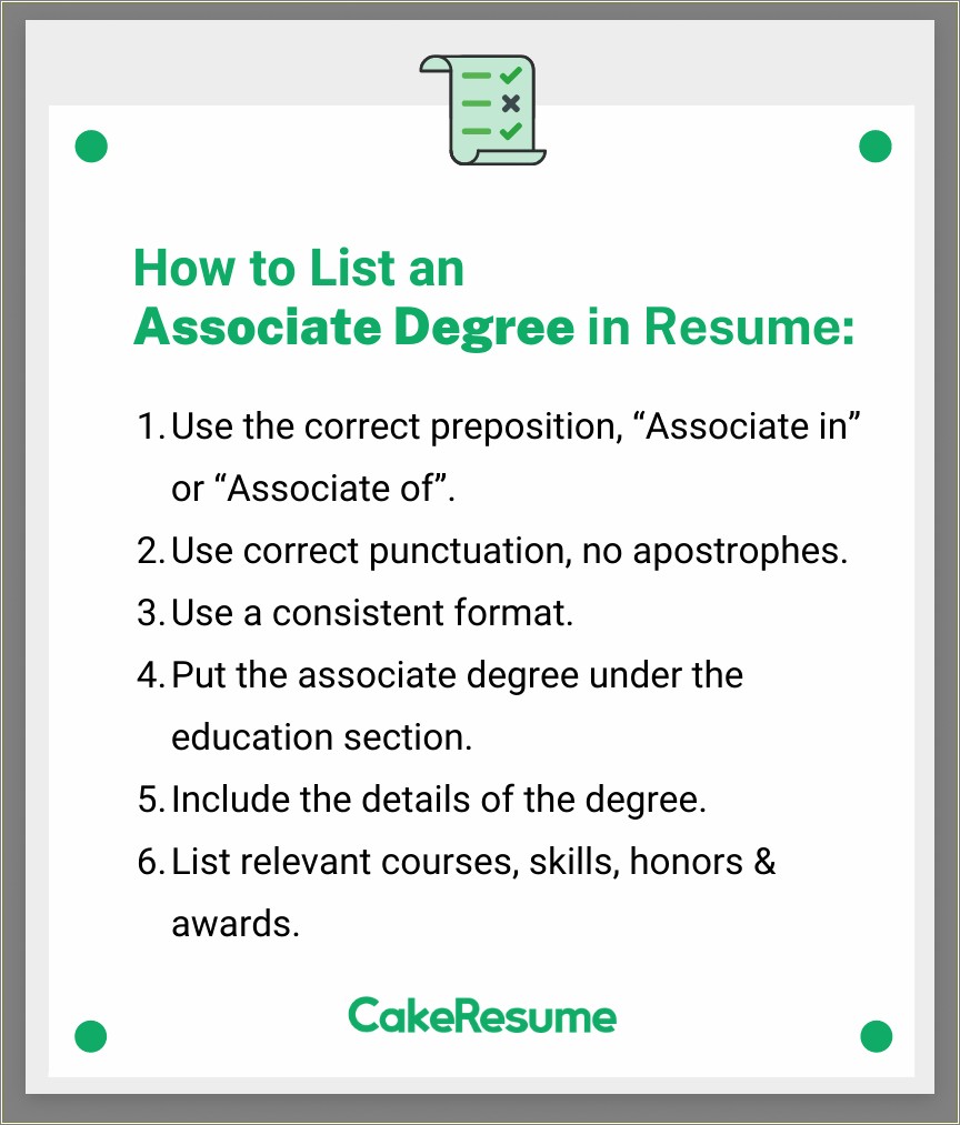 Putting Your Education On A Resume