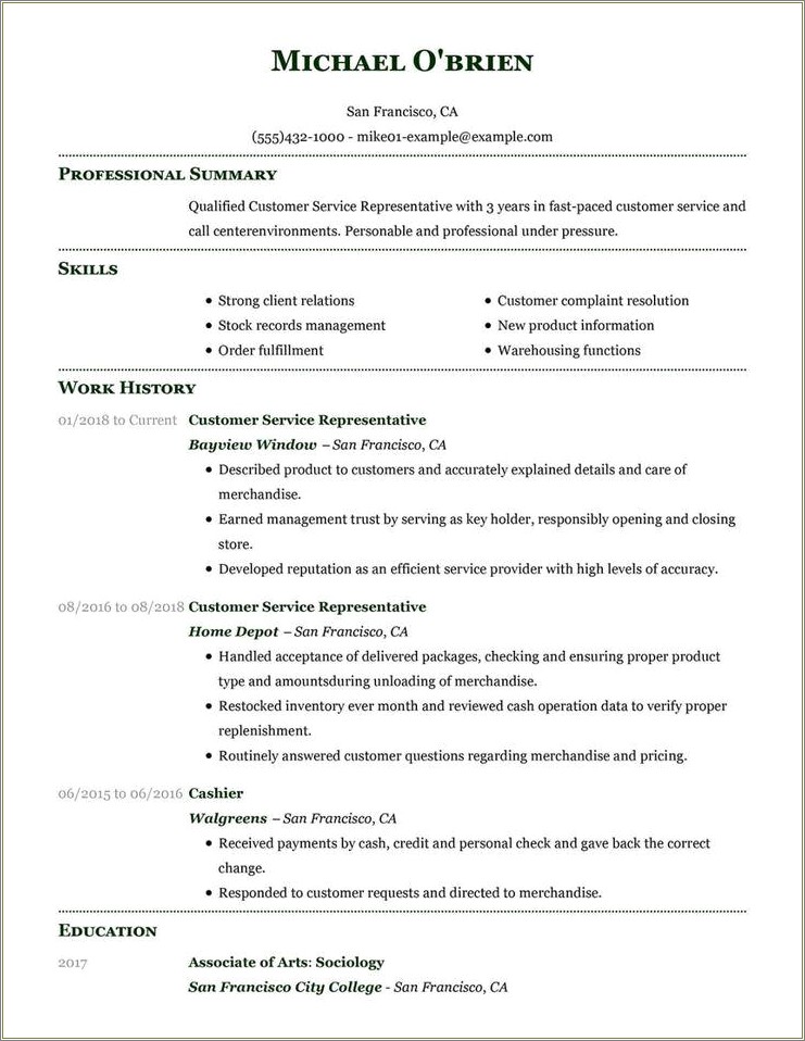 Qualificaitons Summary For Expericed Sutomer Support Resume