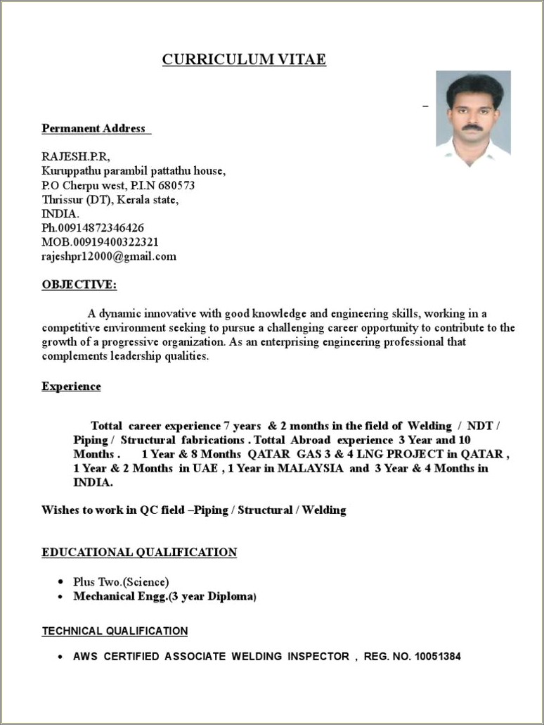 Quality Assurance Inspector Job Description For Resume