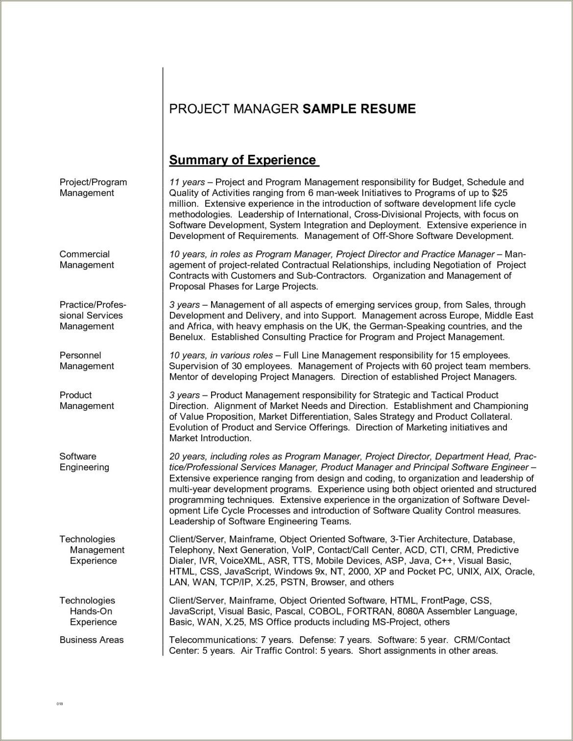 Quality Control Resume Summary Statement Examlples