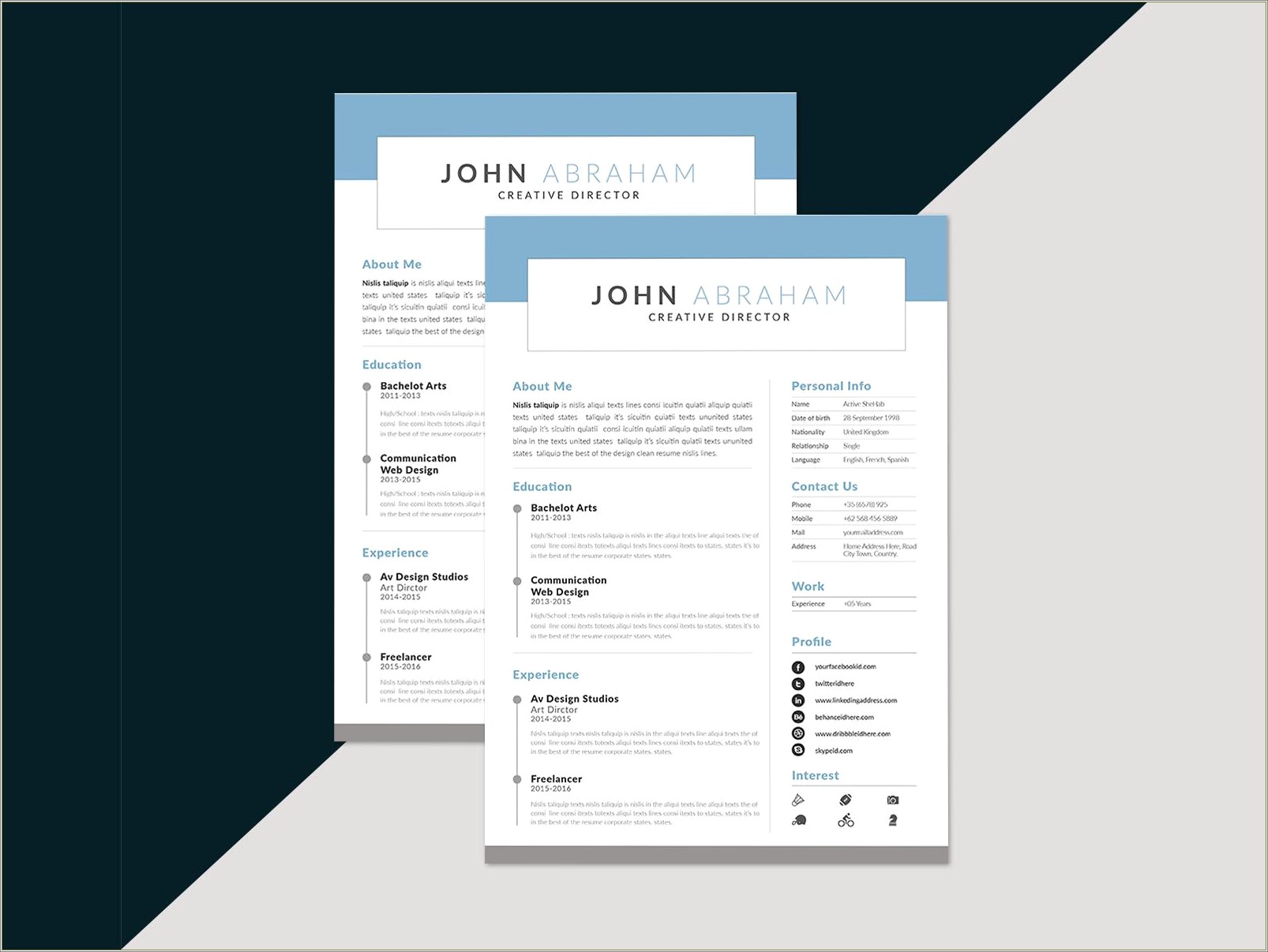 Quick And Easy Resume Template Free