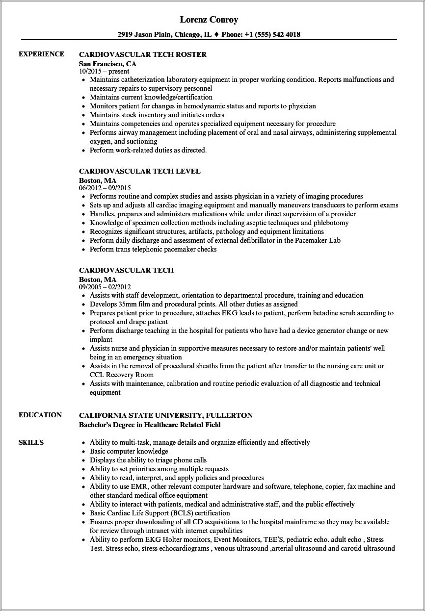 Rcis Resume And Cover Letter For Clinical Rotations