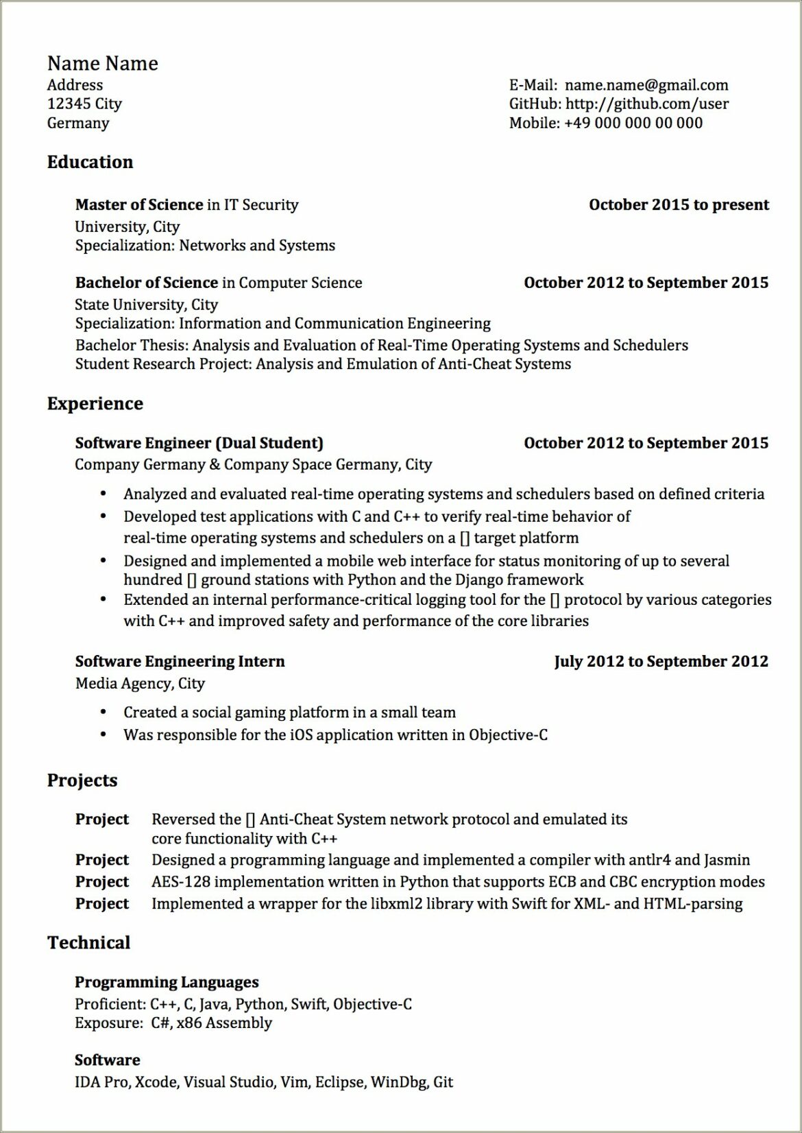 Reddit Where To Put Technical Skills On Resume