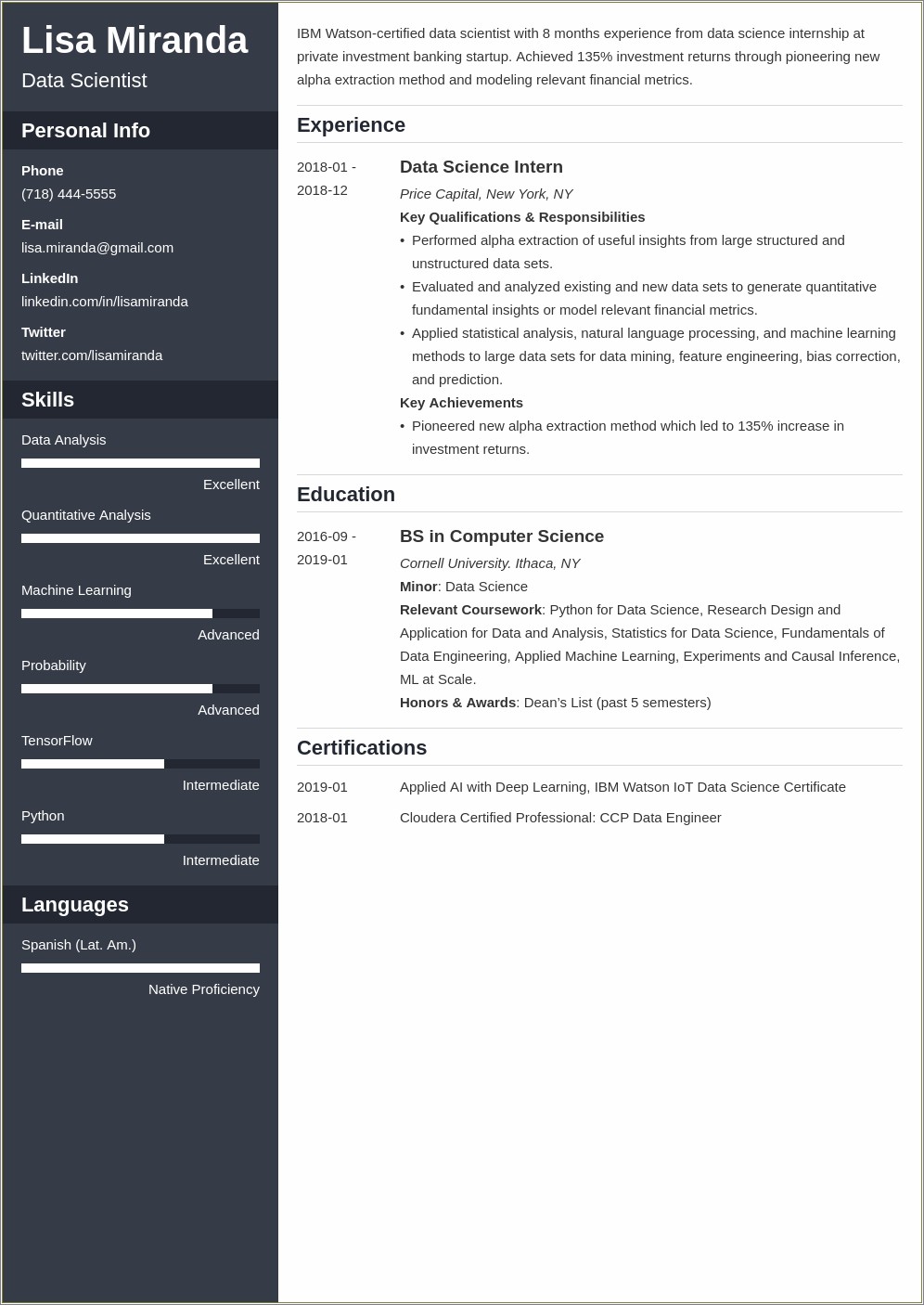 Research Resume Examples Recent Graduate Coursework