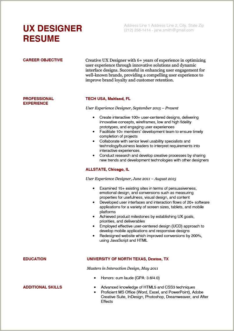 Research Resume Objective To Gain More Research Experience