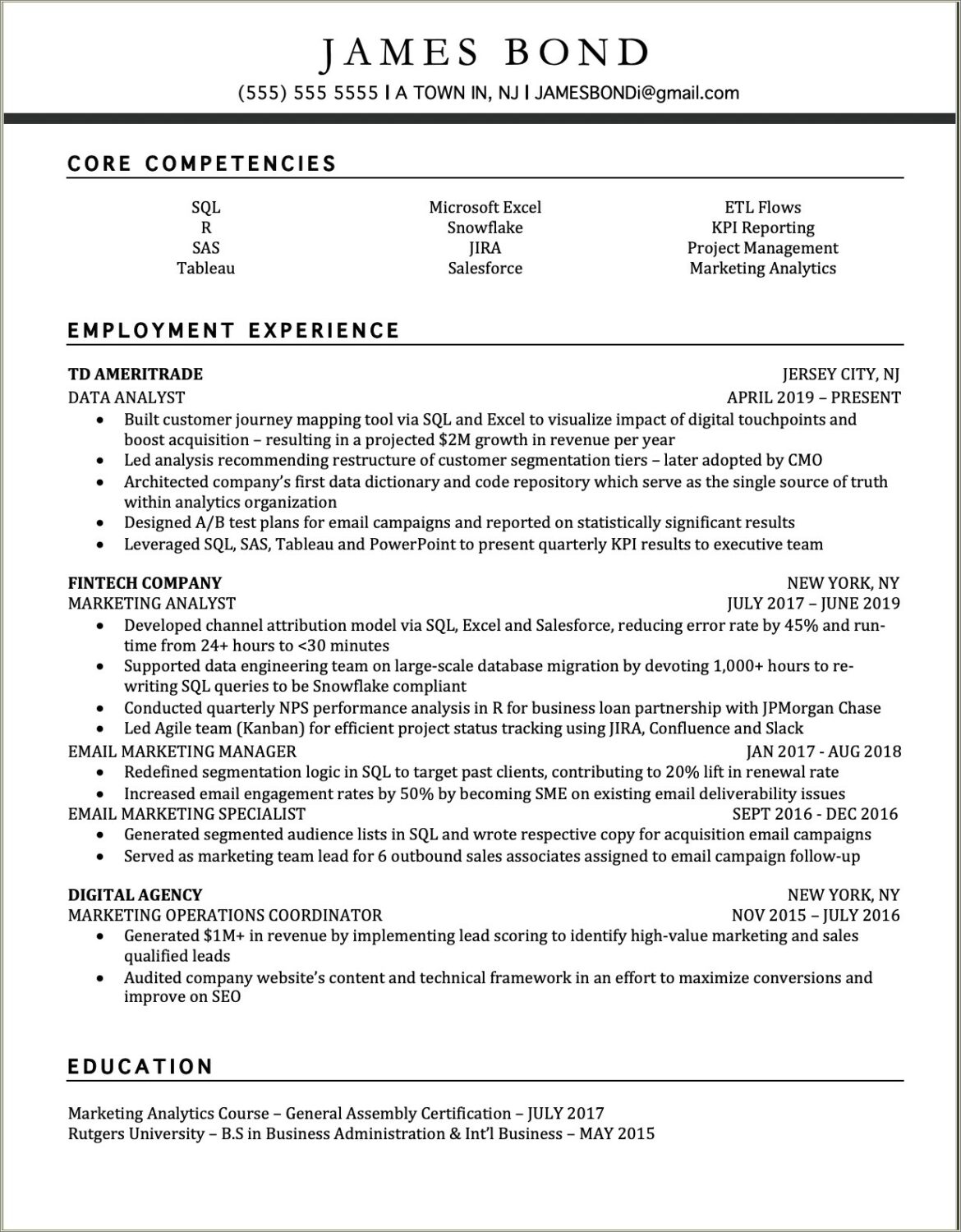 Resume Advice Format Multiple Jobs Same Company