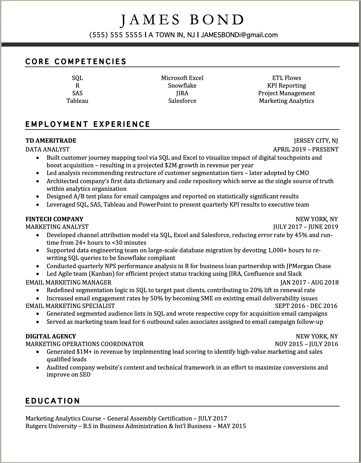 Resume Advice Format Multiple Jobs Same Company