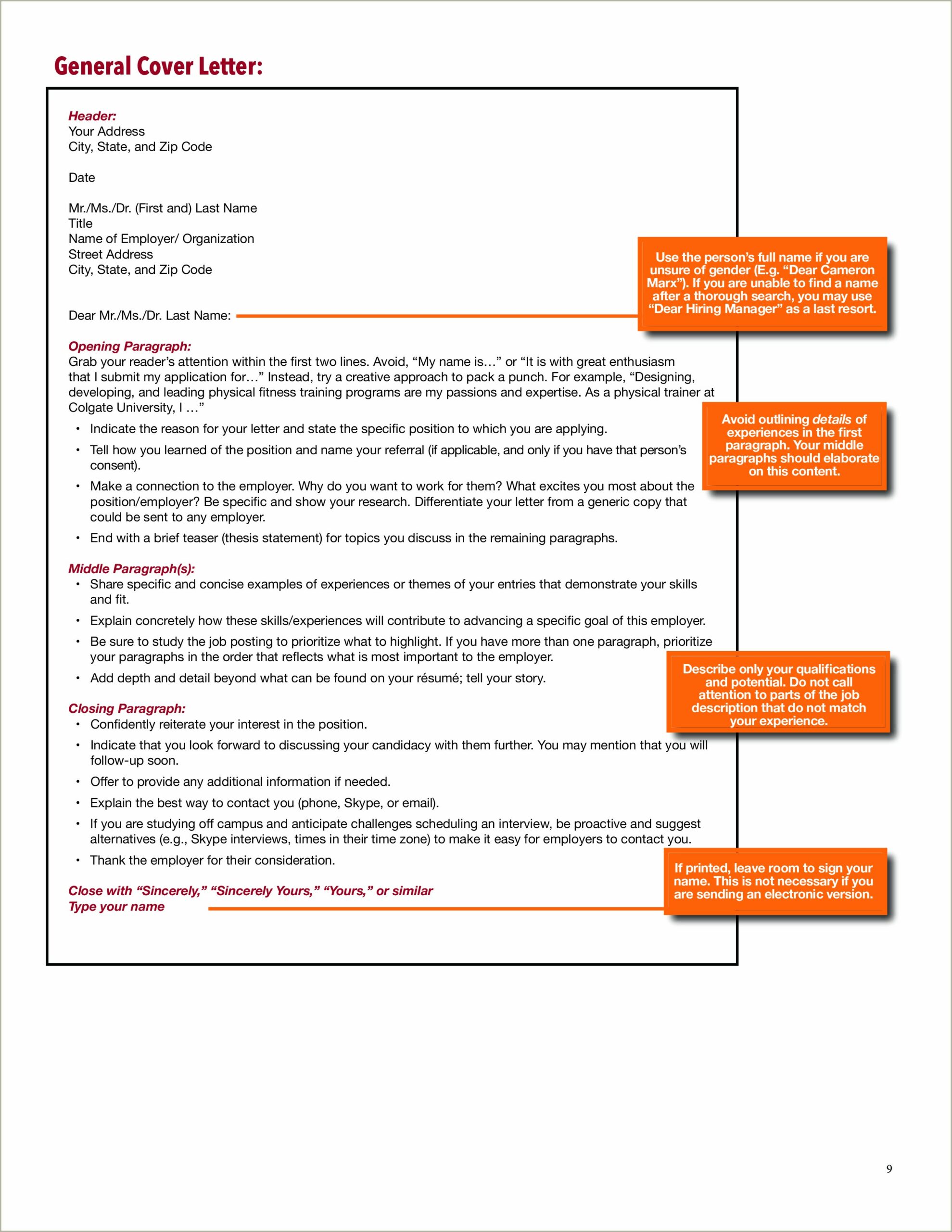 Resume And Cover Letter As A Single Document