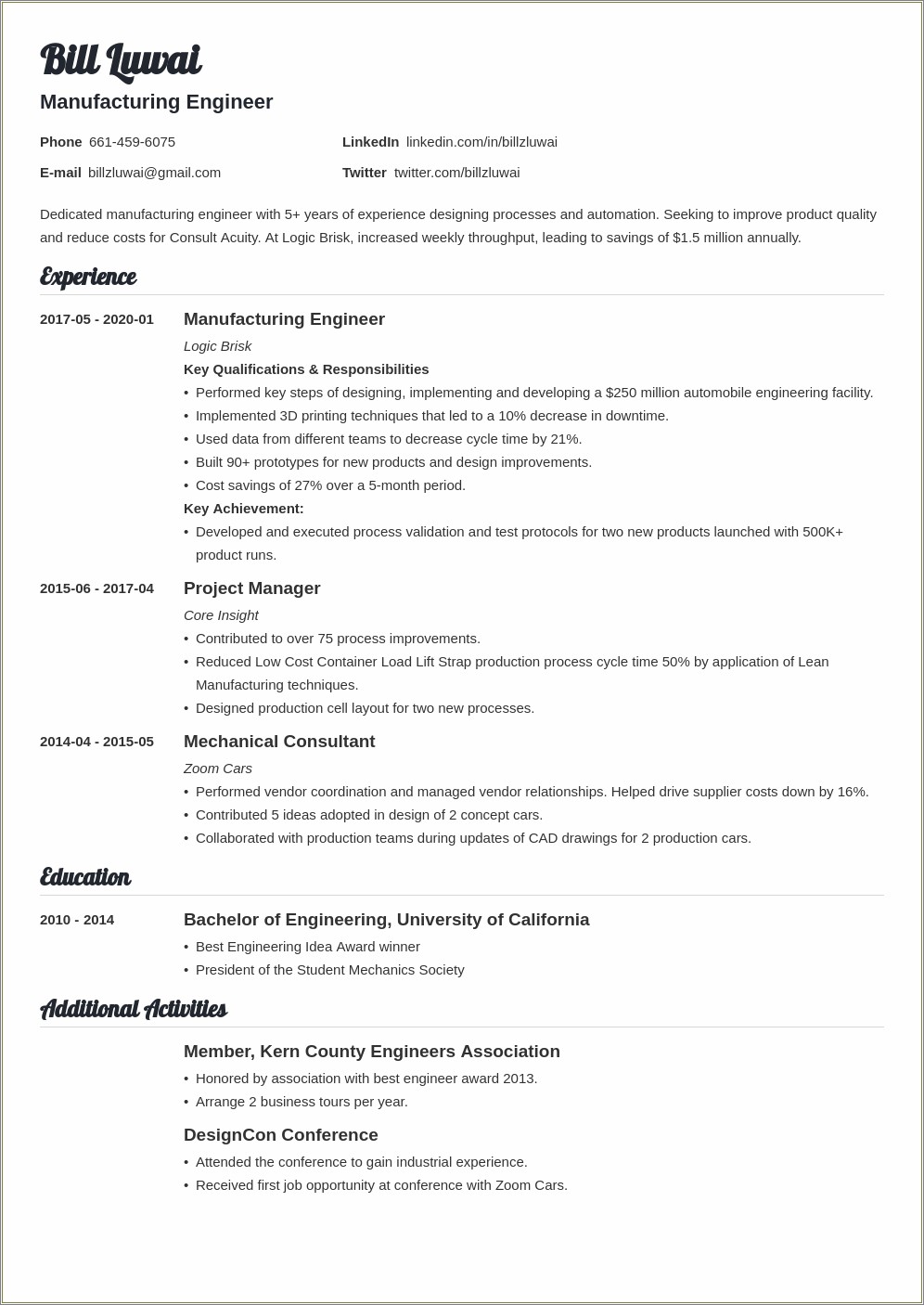 Resume And Cover Letter Conference Unh