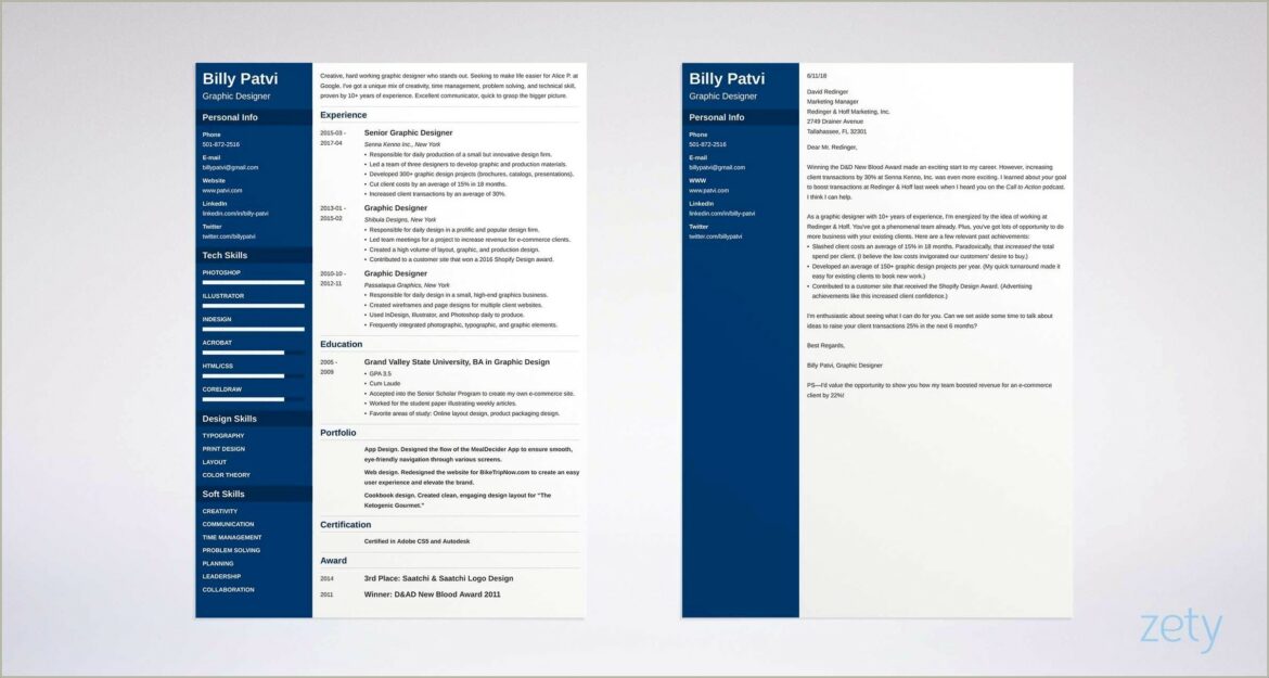 Resume And Cover Letter Font Guidelines