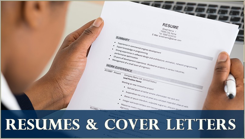 Resume And Cover Letter Workshop Program