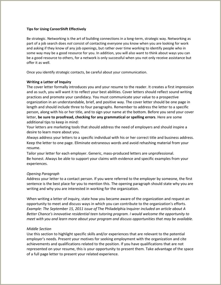 Resume And Cover Letter Writing Ppt