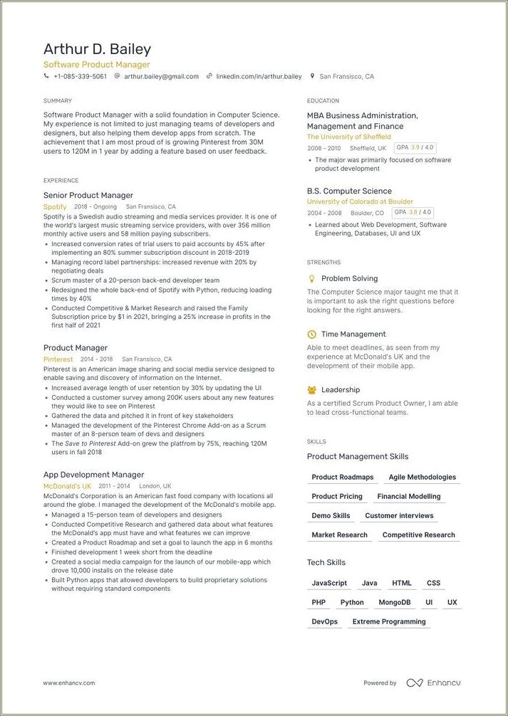 Resume Awards And Metrics Operations Manager