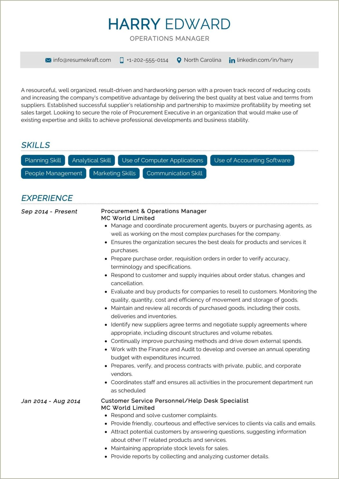 Resume Bullet Points Scheduling And Floor Operations Management