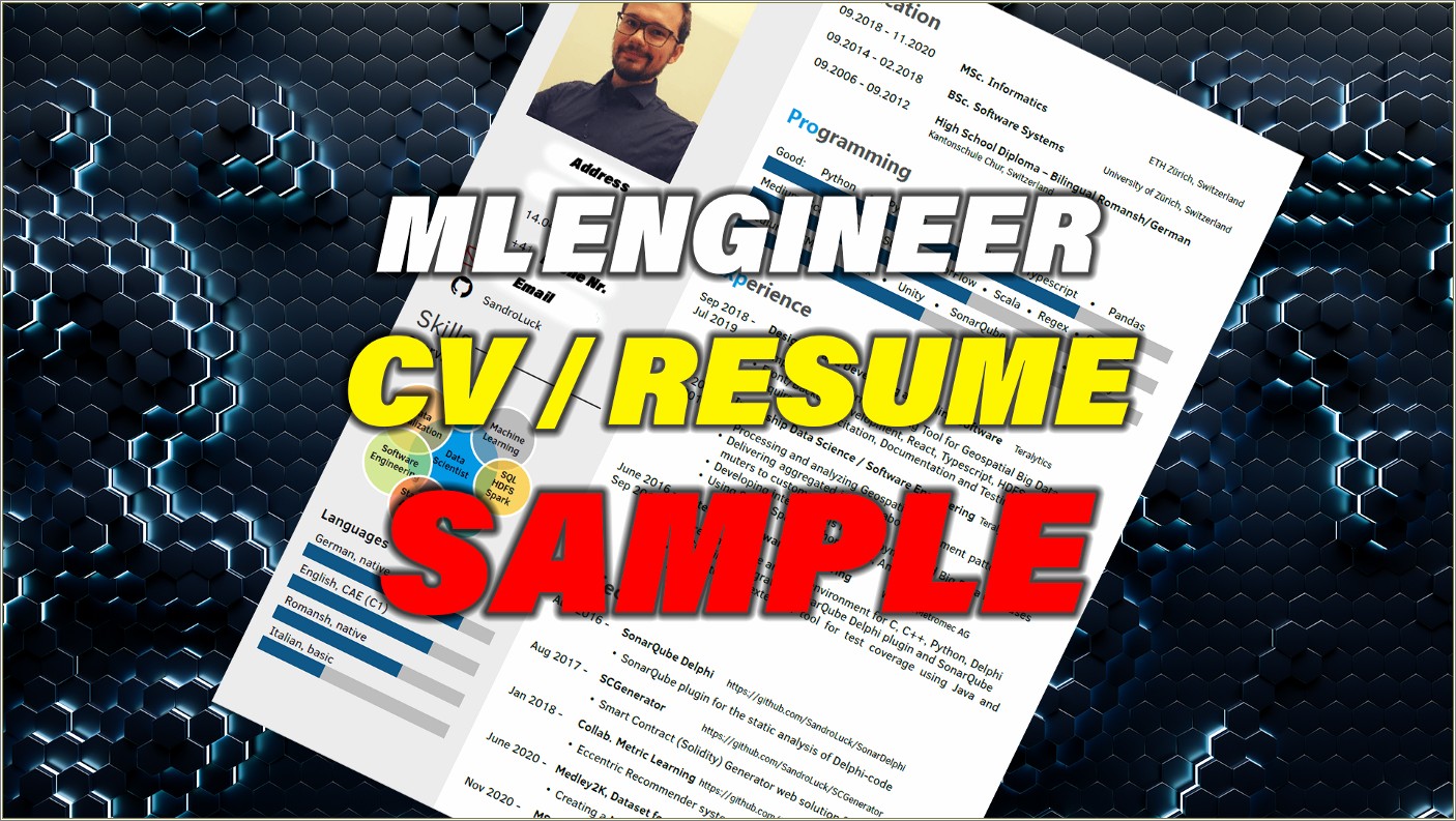 Resume Complete Sample For Mtech Computer