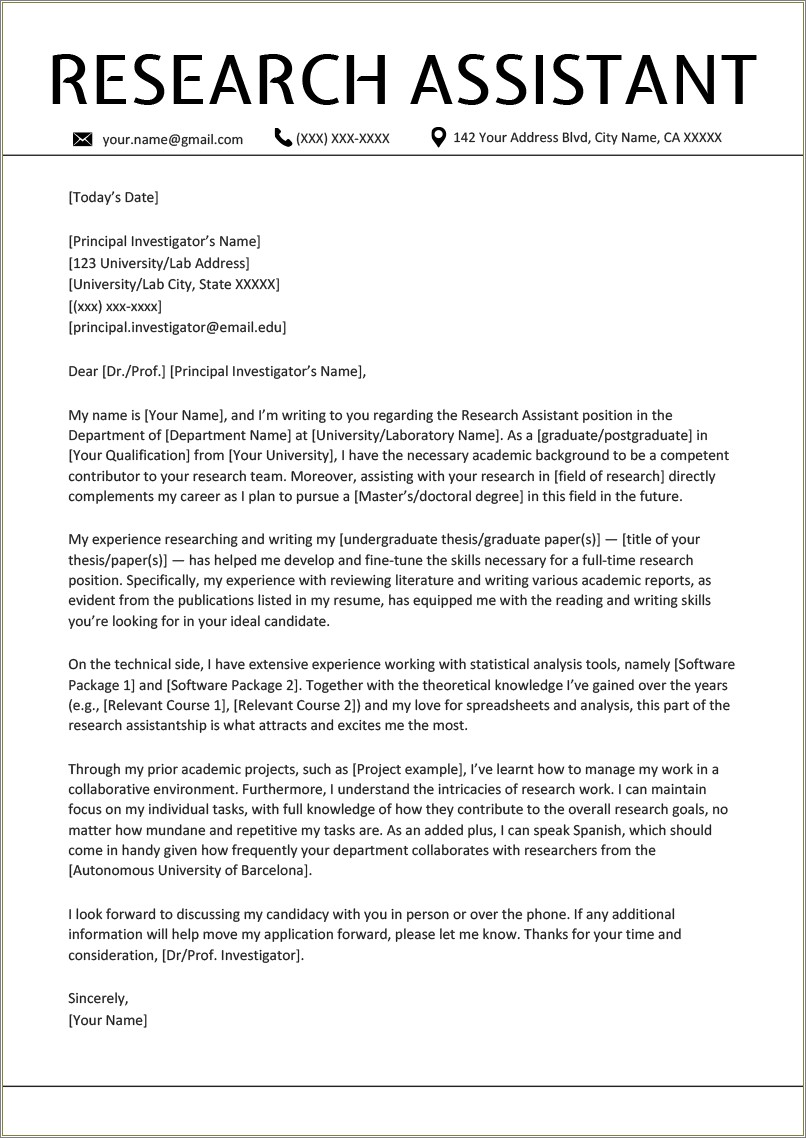 Resume Cover Letter Examples For College Library Assistant