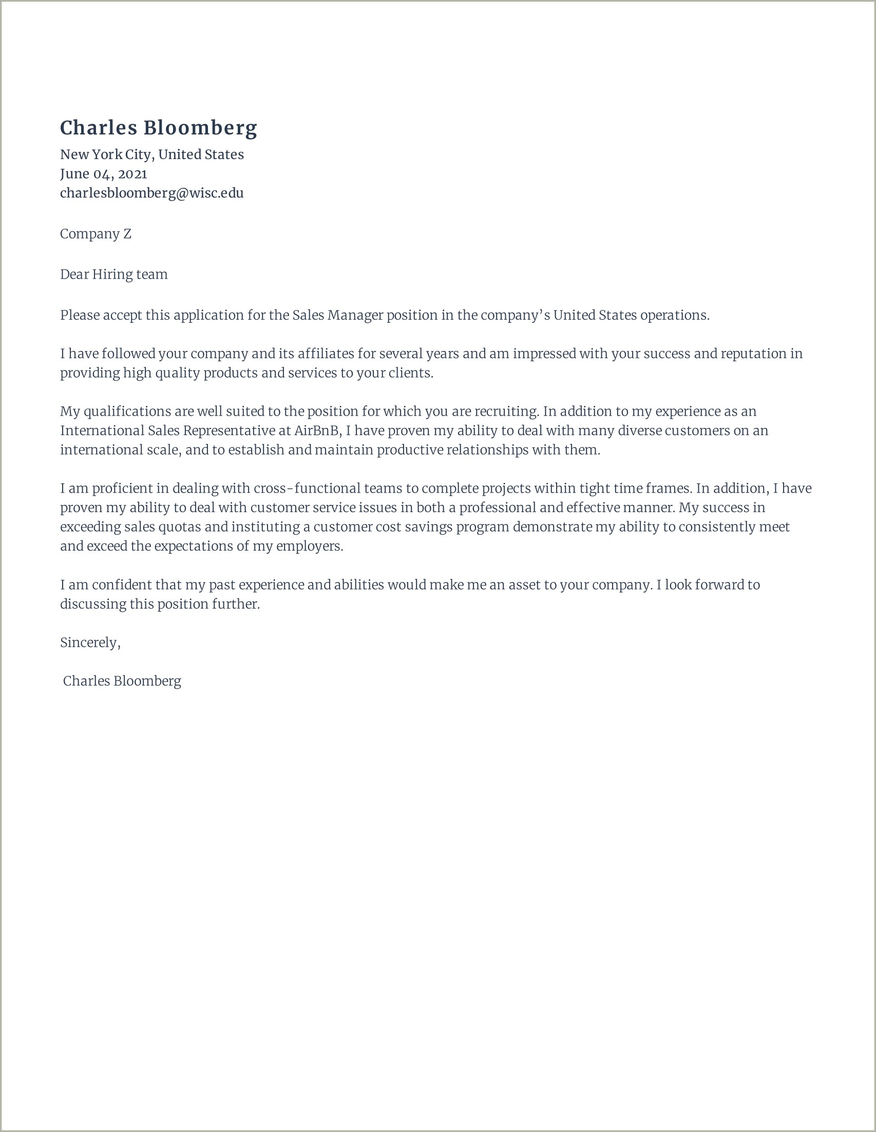 Resume Cover Letter Examples For Estheticians