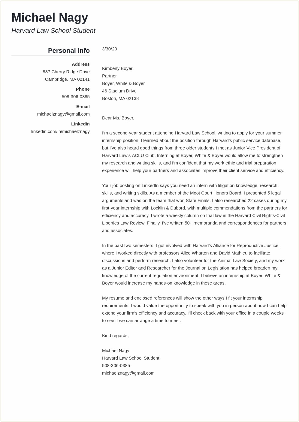 Resume Cover Letter Examples With Salary Requirements