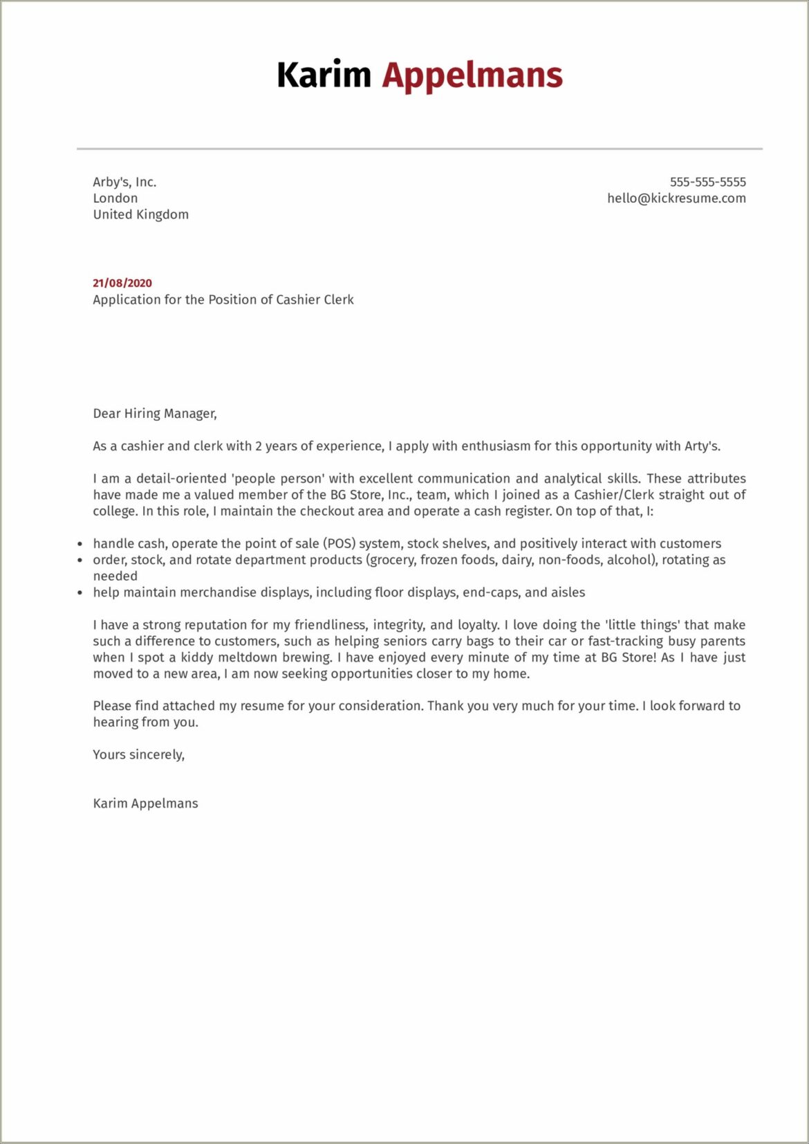 Resume Cover Letter For Automotive Sales Manager Position