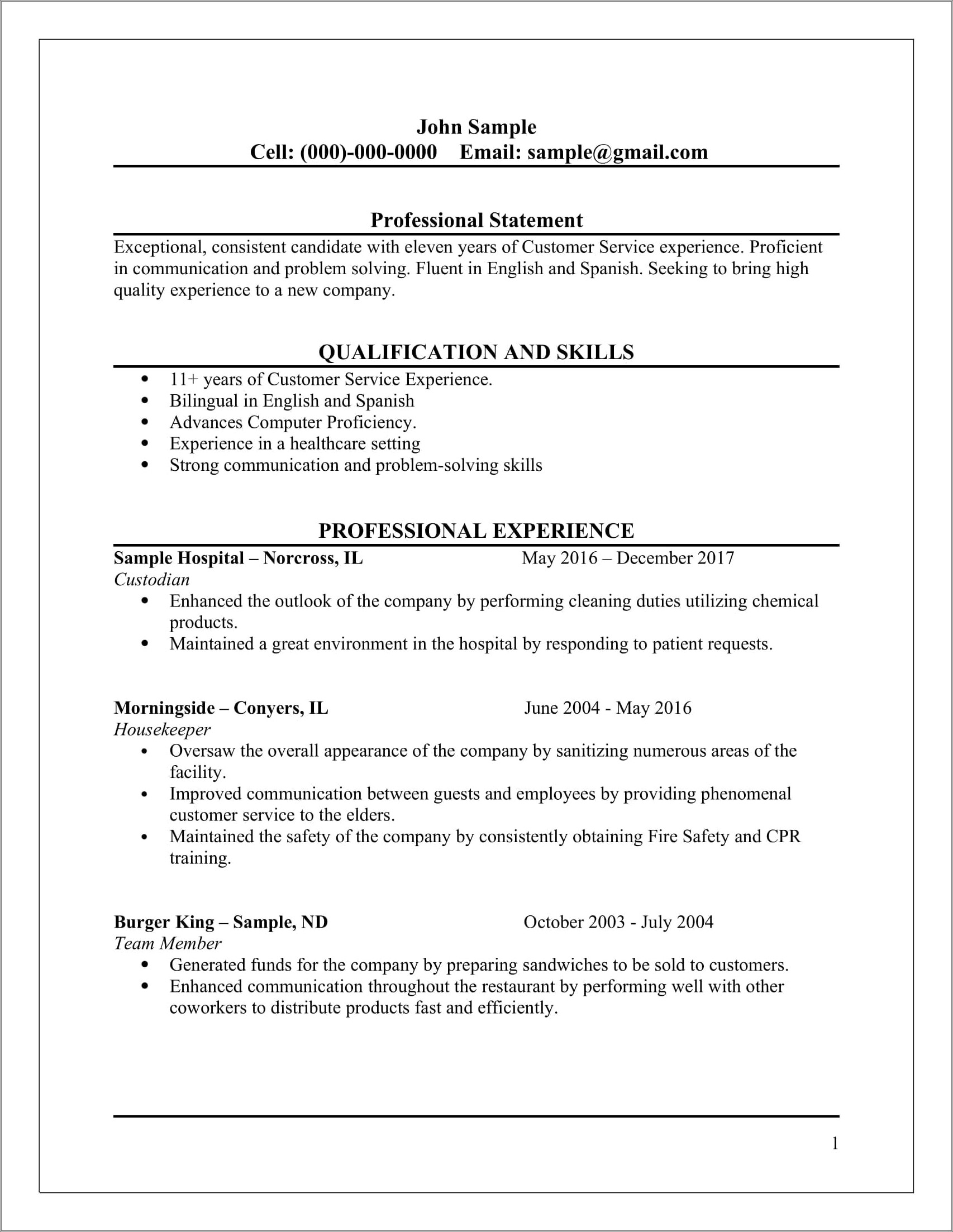 Resume Cover Letter For Kroger Company Examples