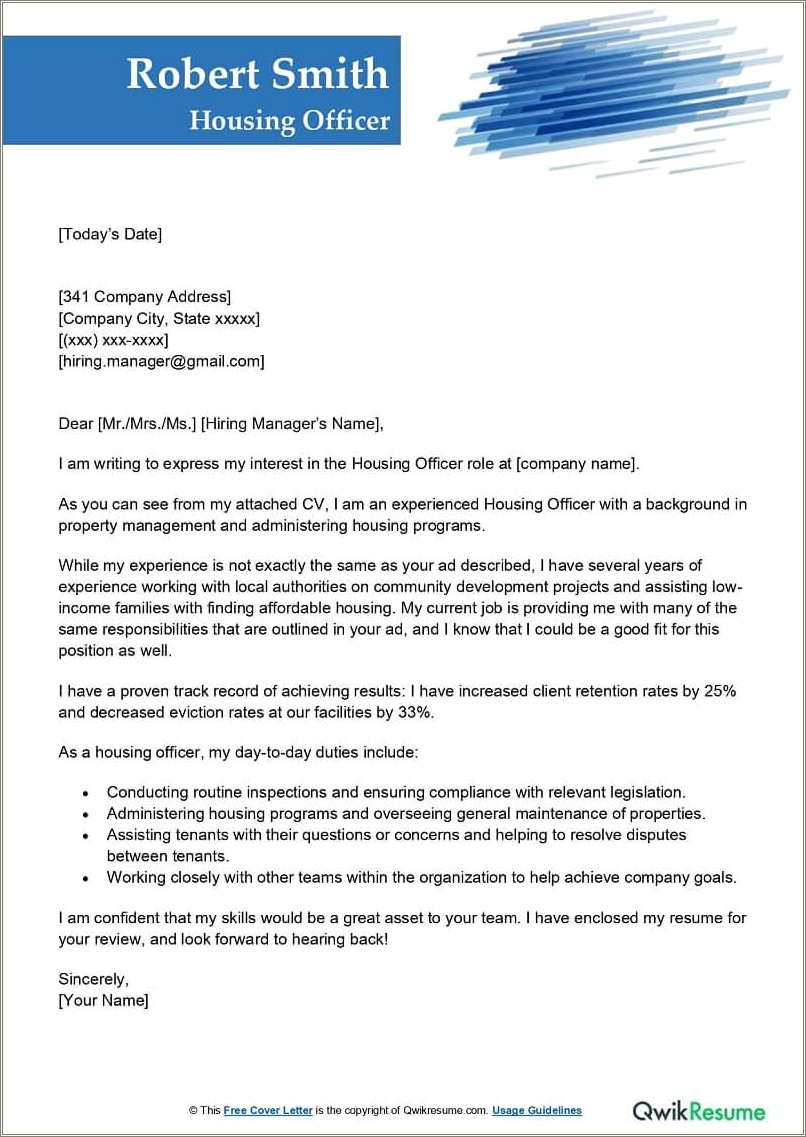 Resume Cover Letter For Leasing Agent