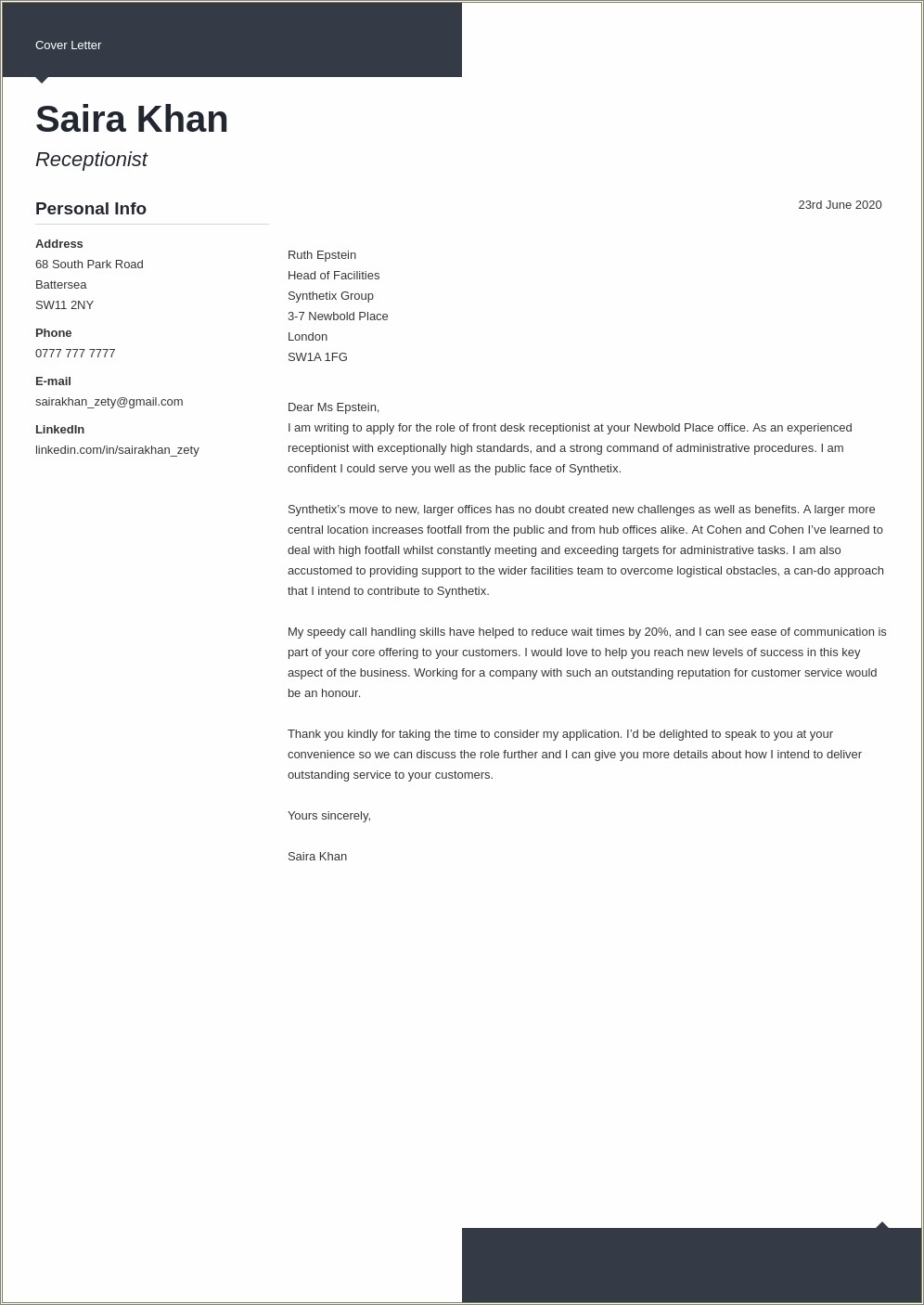 Resume Cover Letter Medical Administrative Assistant