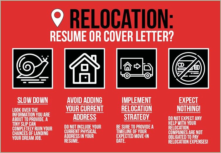 Resume Cover Letter Samples For Relocation