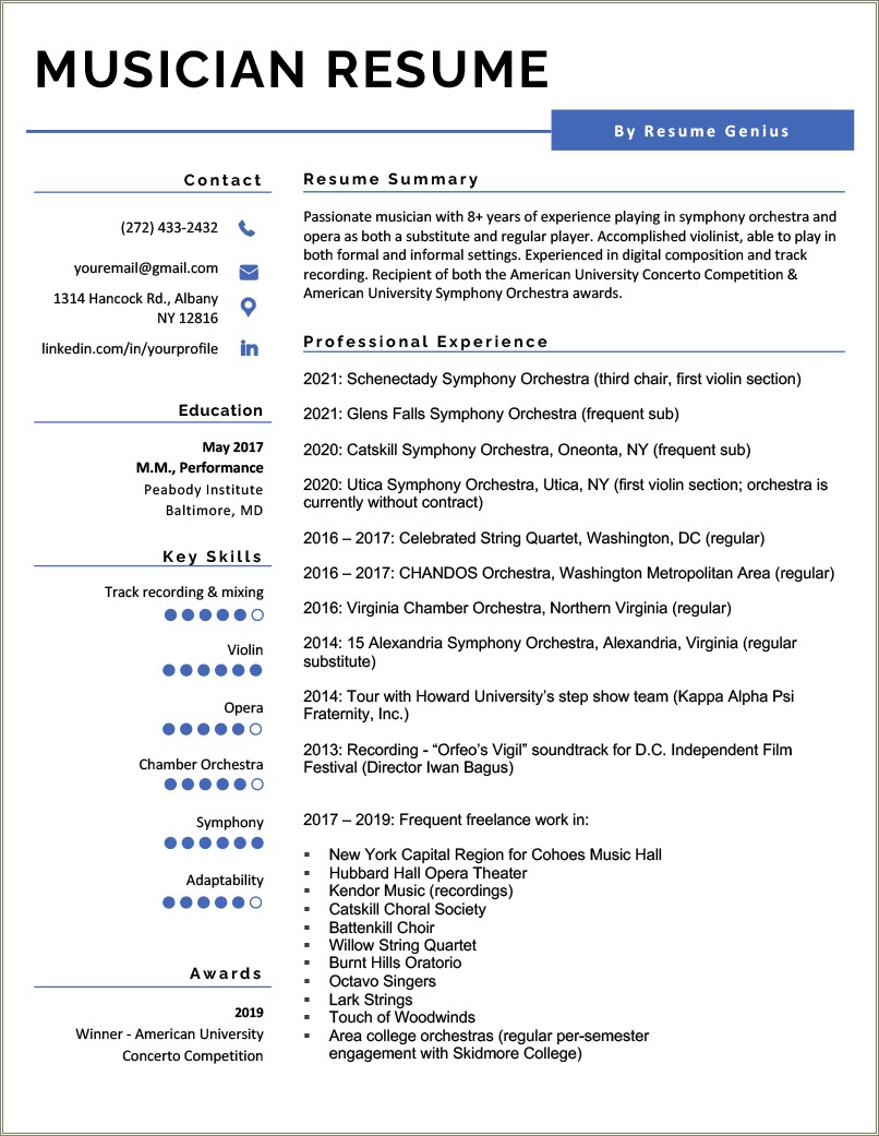 Resume Examples 2013 For College Students