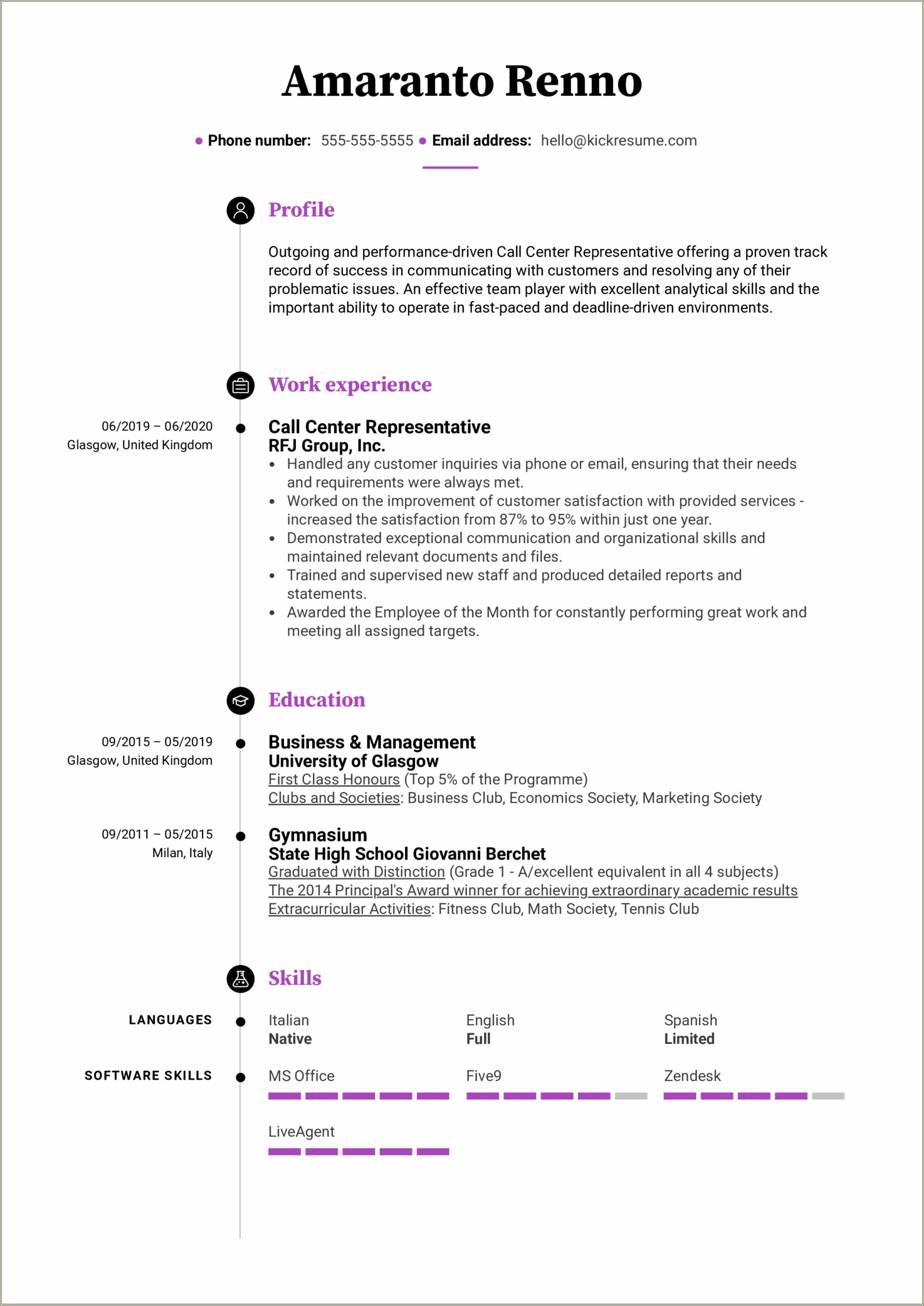 Resume Examples 2019 Copy And Paste