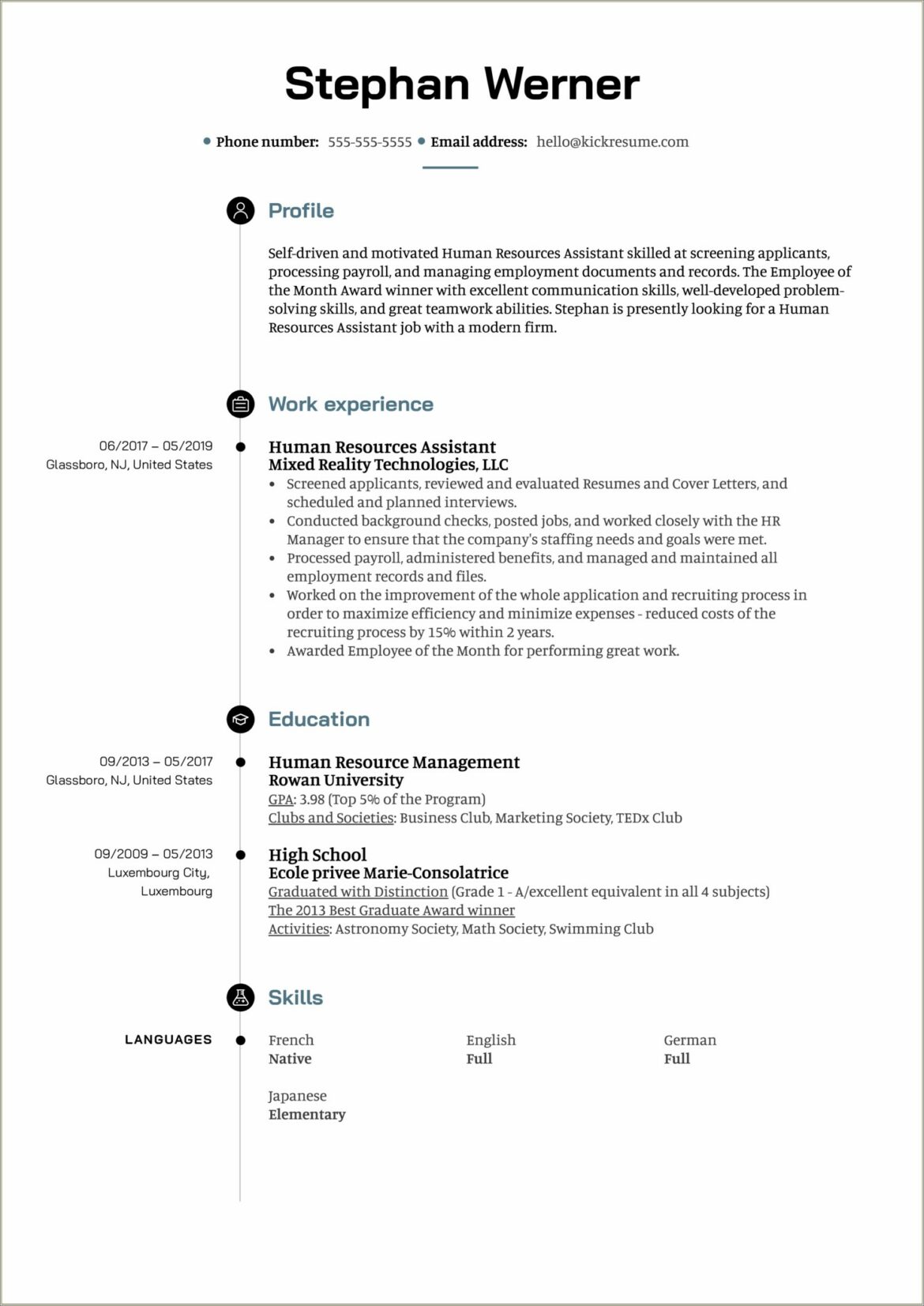 Resume Examples 2019 For Career Change