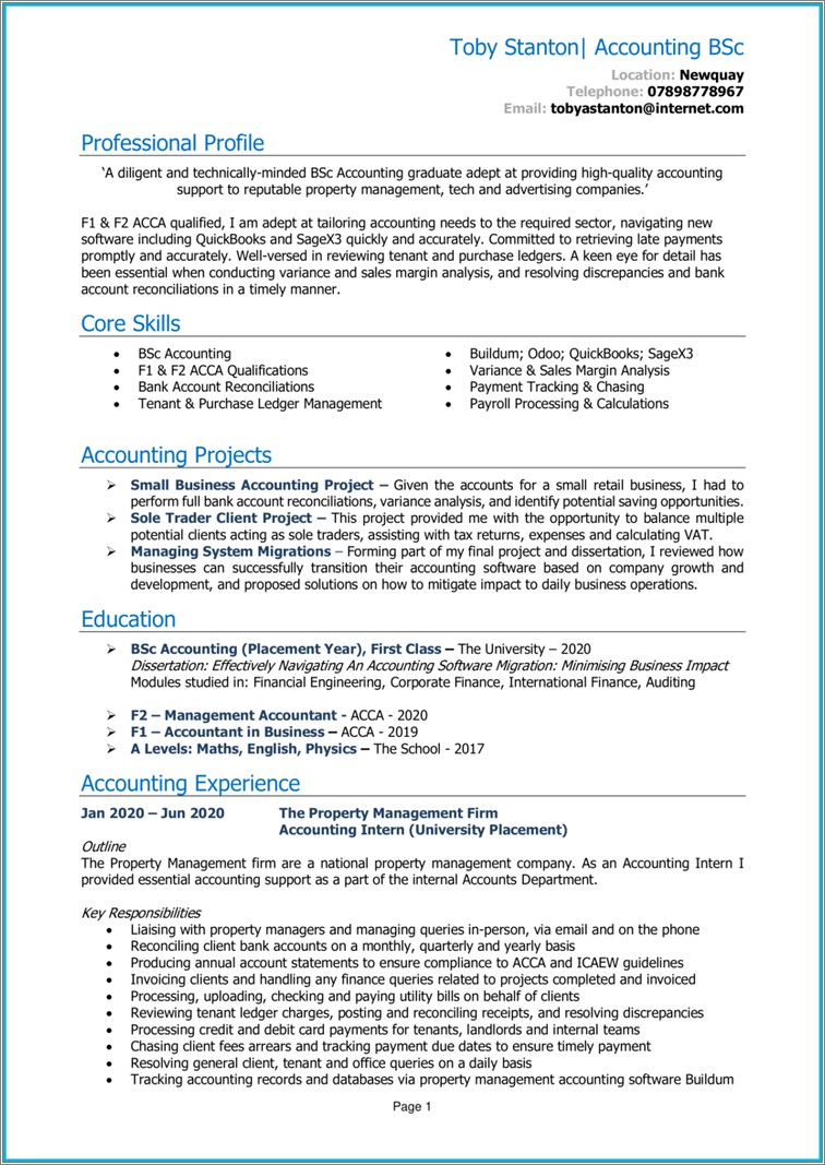 Resume Examples 2019 For Masters Degree