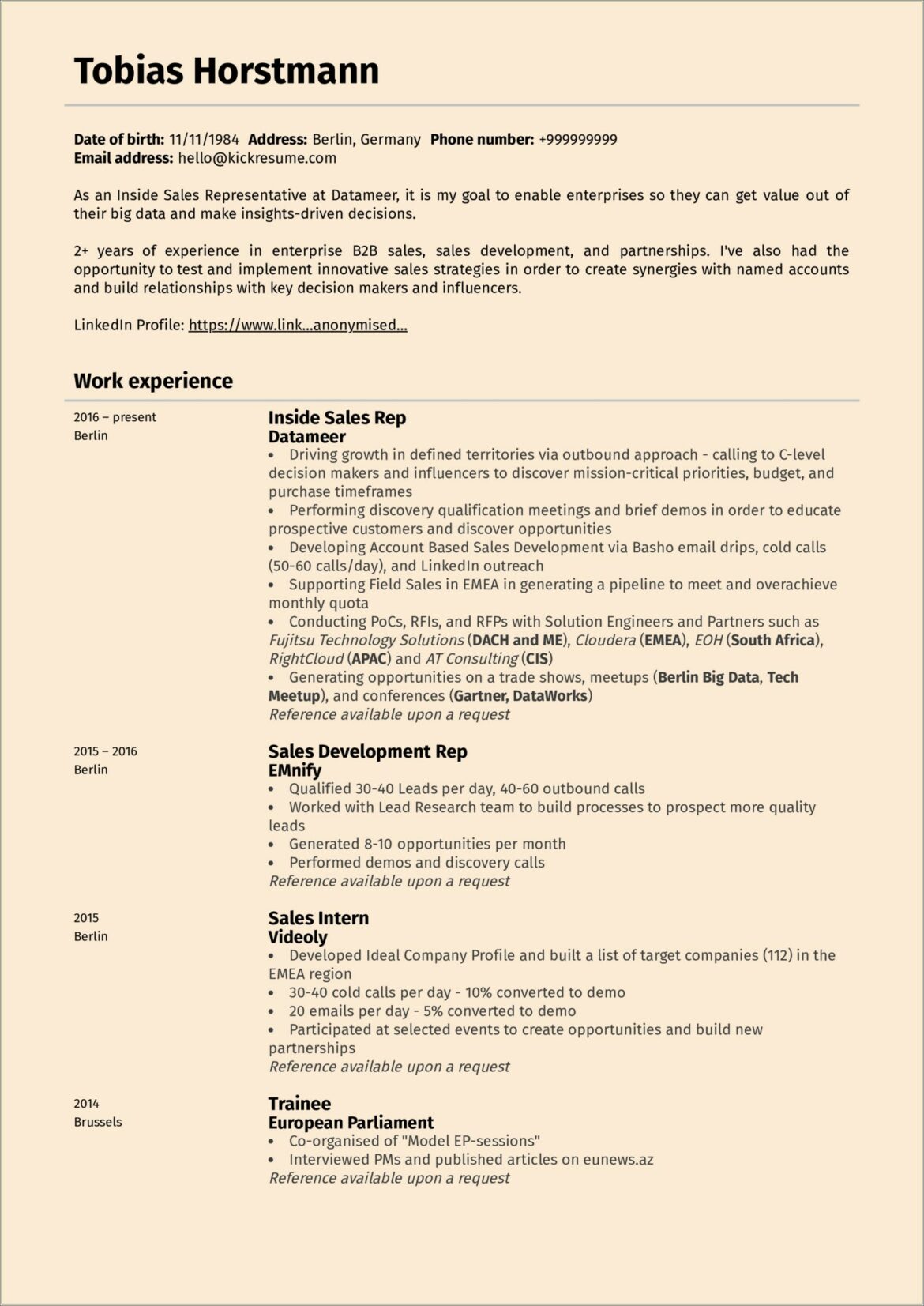 Resume Examples For Lead Sales Associate