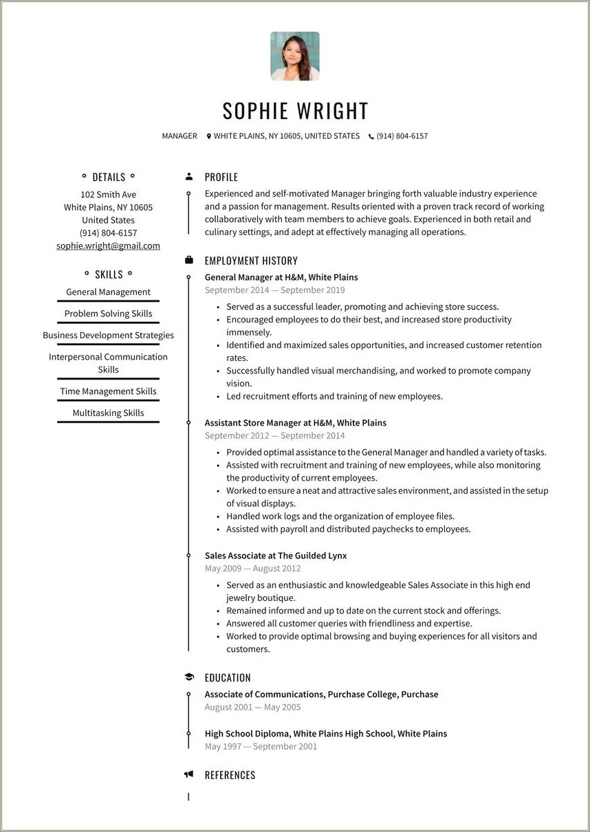Resume Examples For New It Professionals