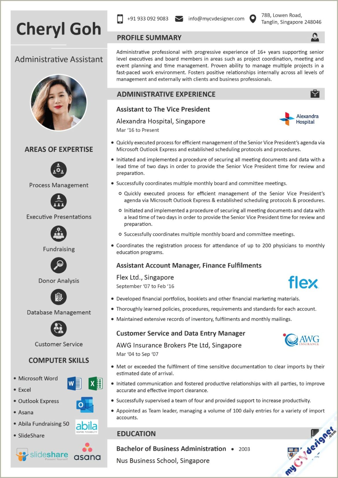 Resume Examples For Property Management Administrative Assistant