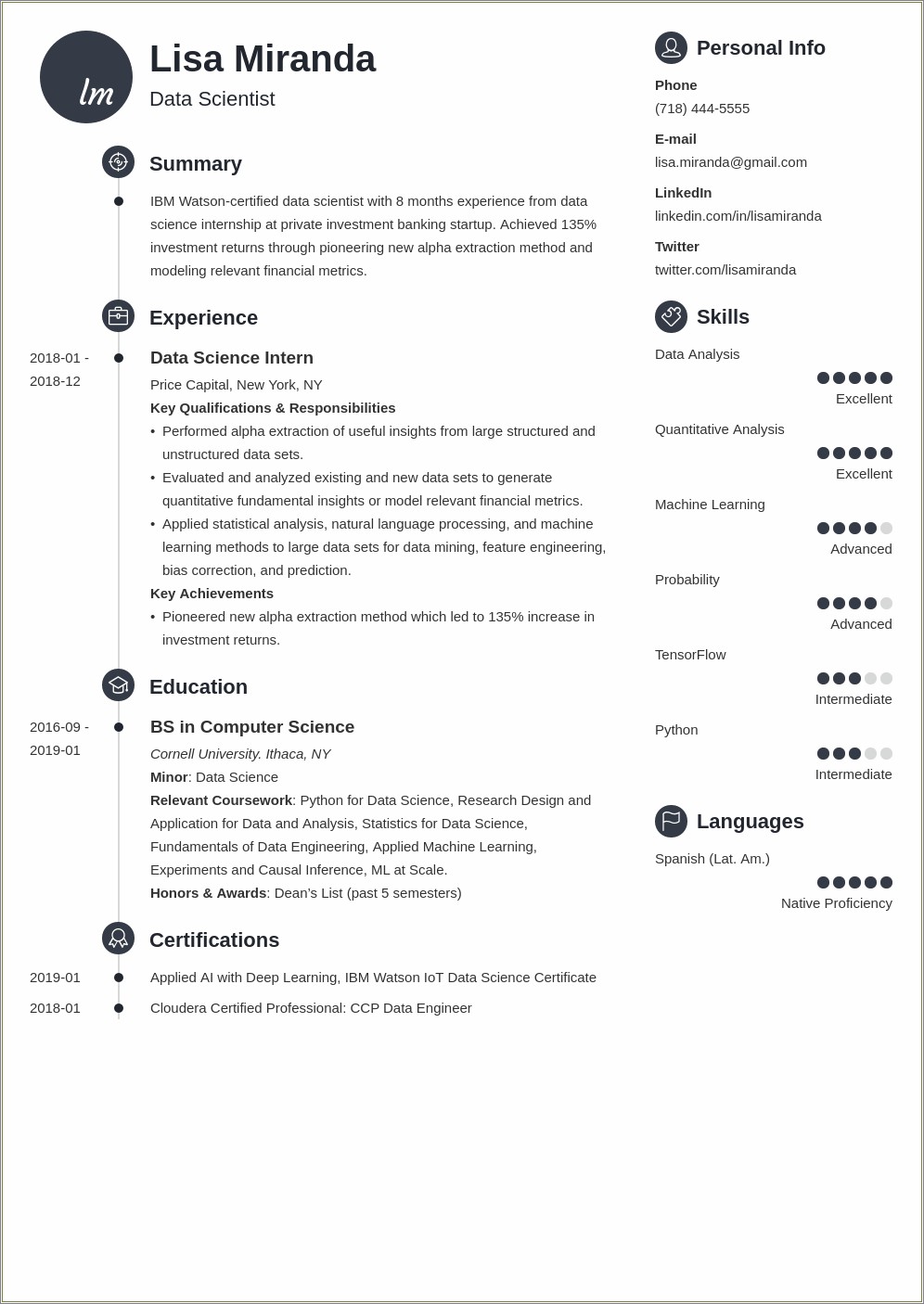 Resume Examples For Recent College Grads