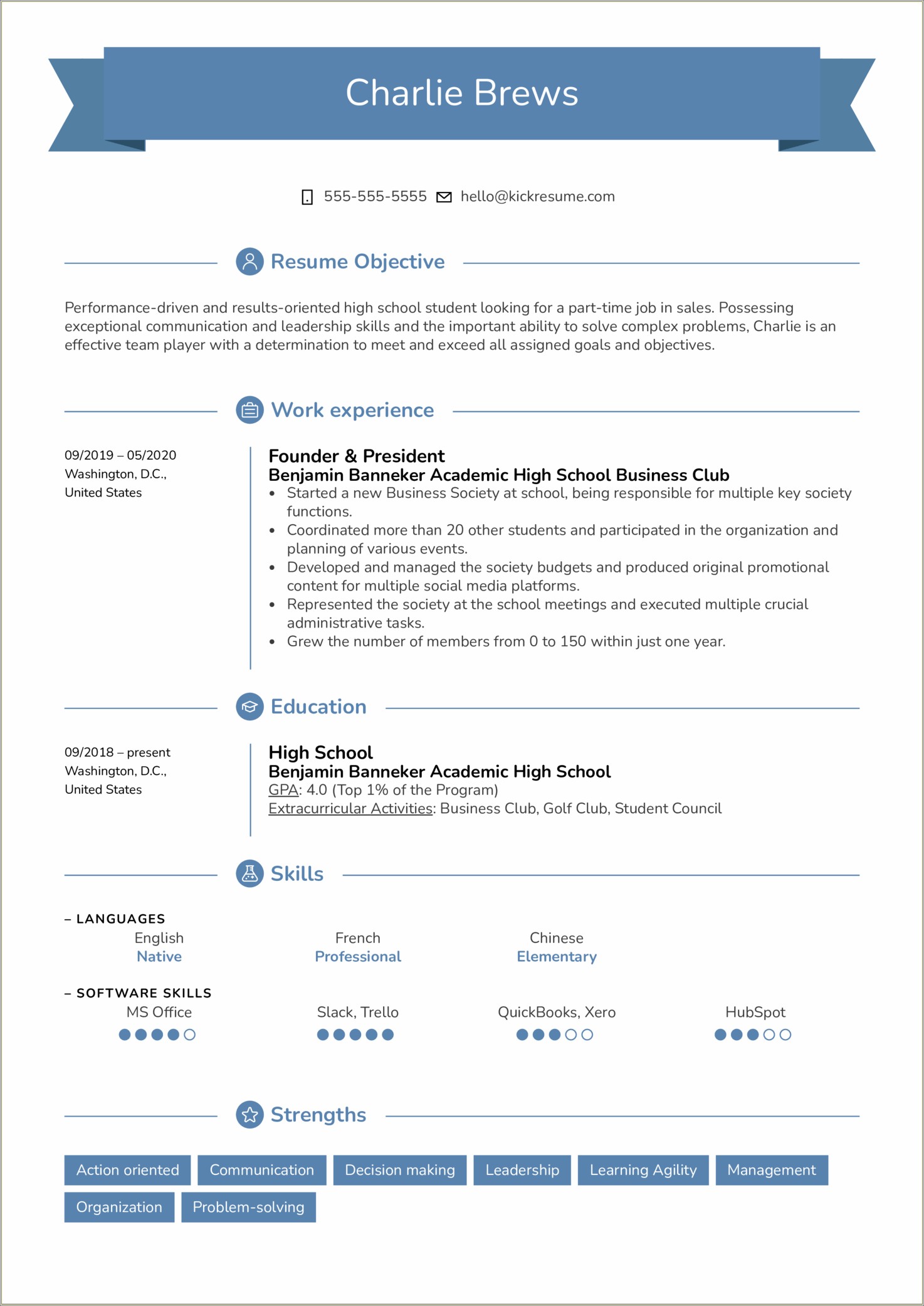 Resume Examples For Students First Job