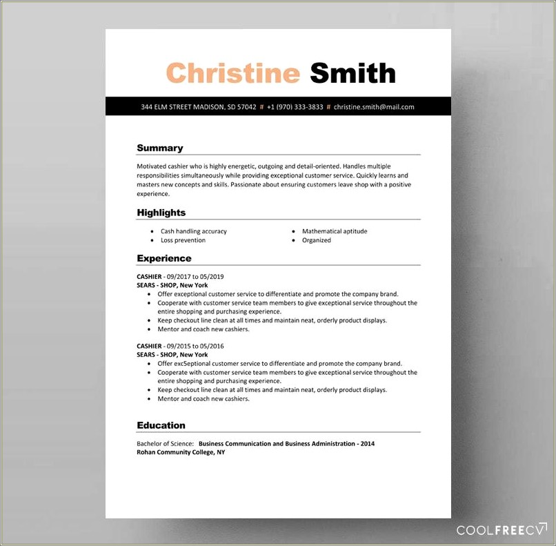 Resume Examples Of A Prodction Worker